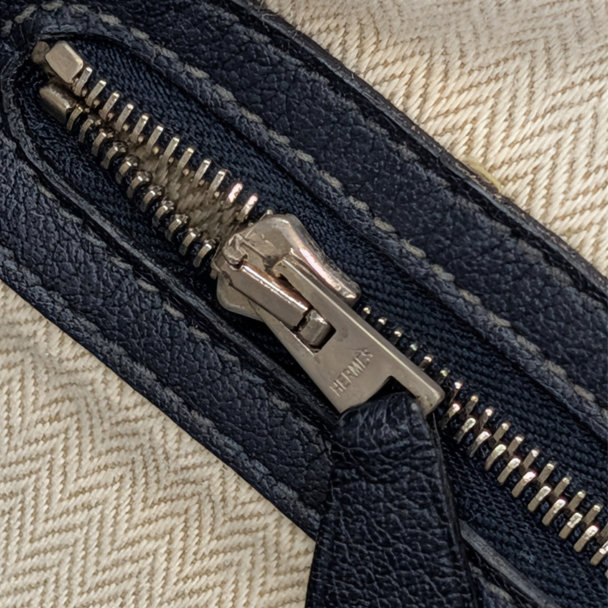 Hermes Garden Party 36 Negonda Square L Stamp Dark Navy