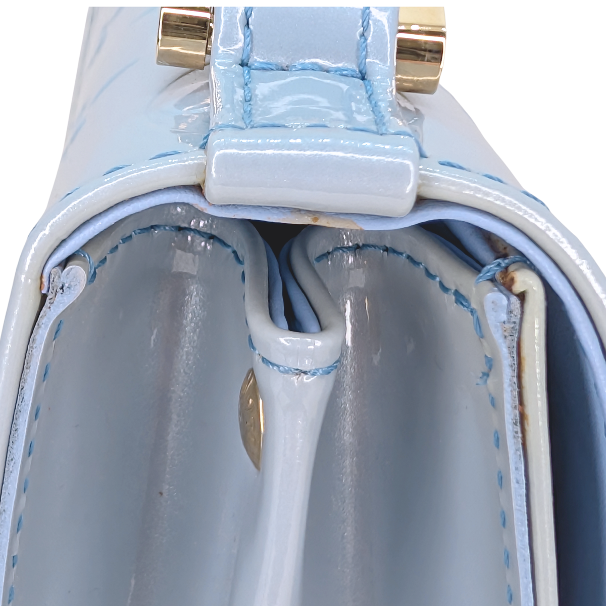 Louis Vuitton Vernis Spring Street Bag Blue