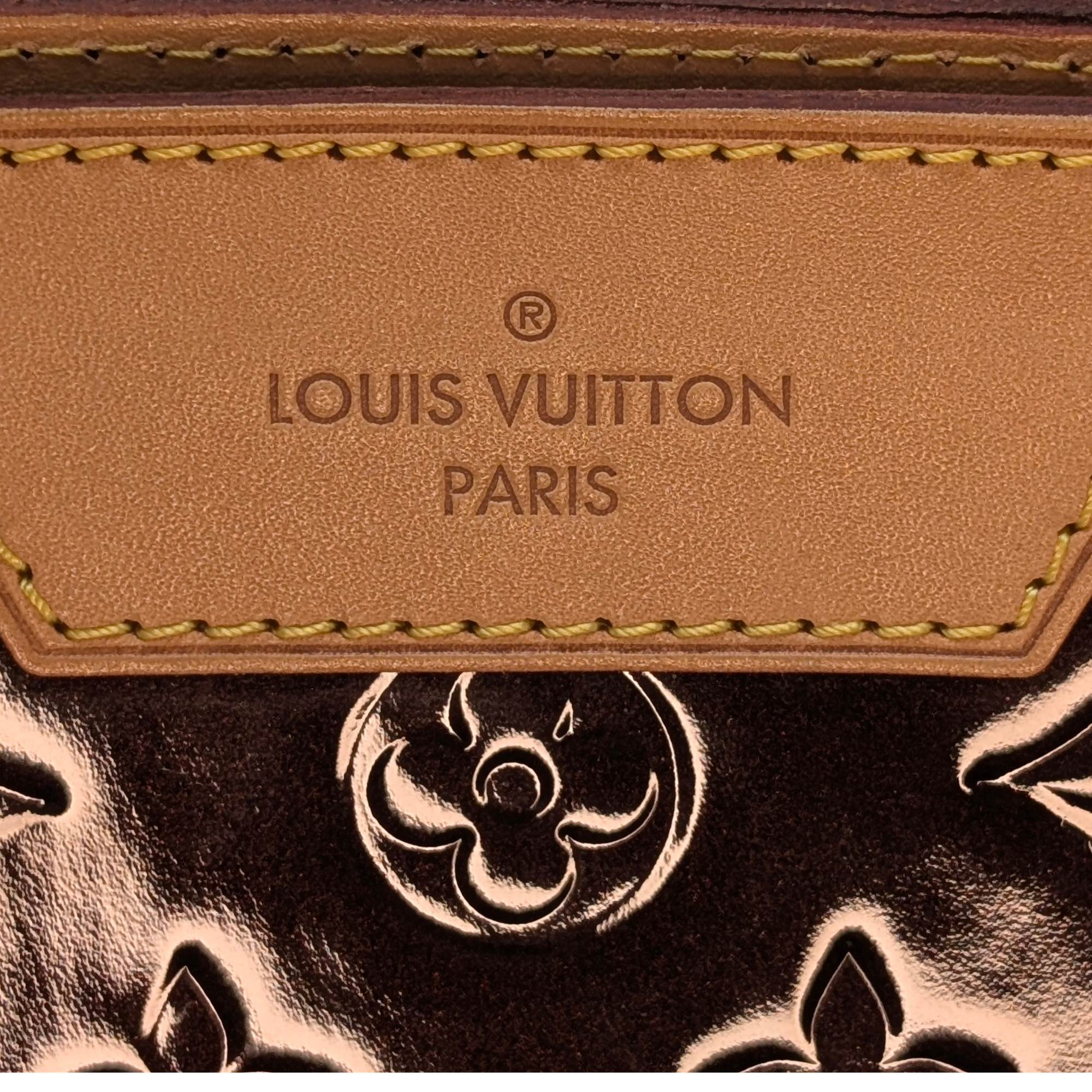 Louis Vuitton Amarante Monogram Brea Vernis GM Handbag Burgundy