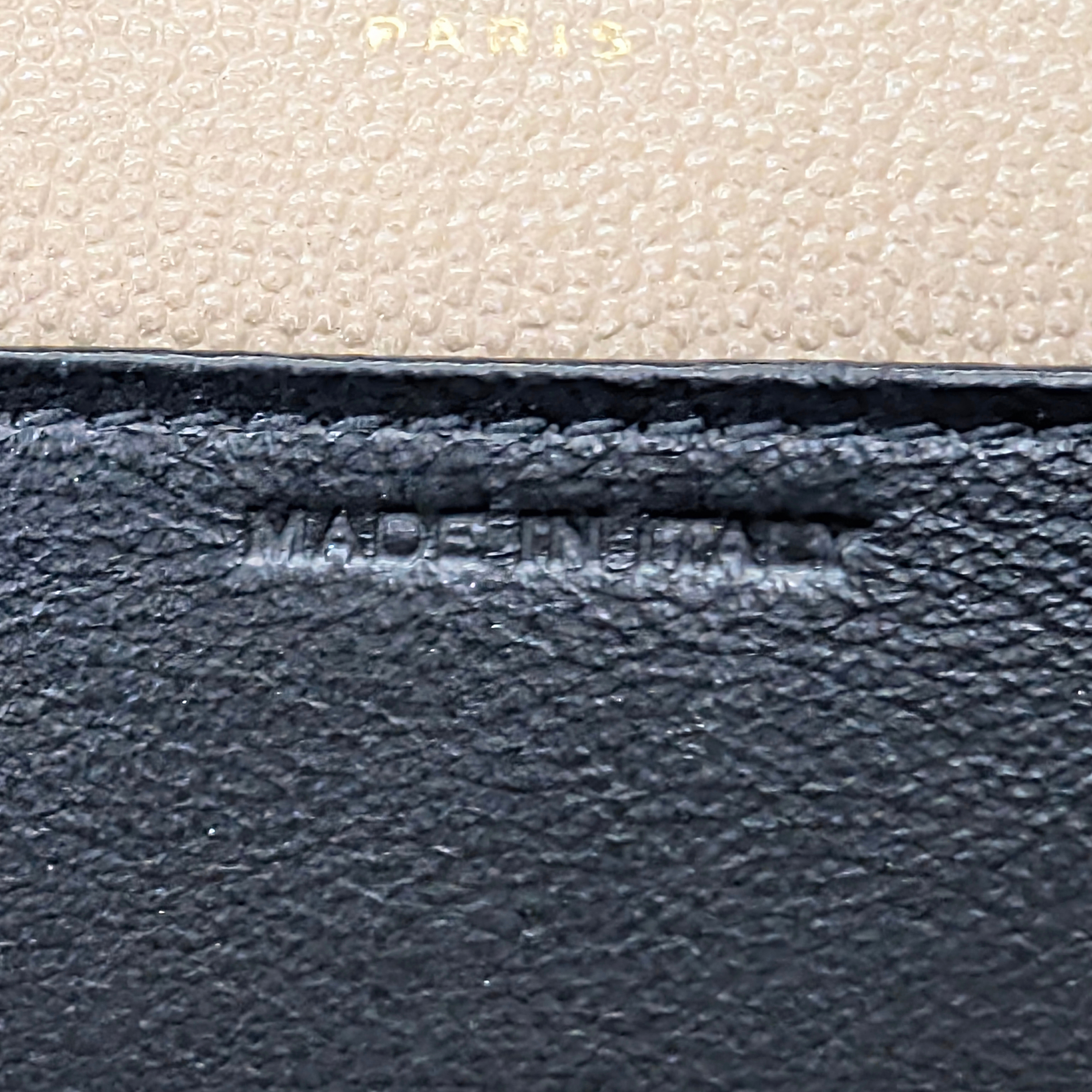 Saint Laurent Uptown Wallet on Chain Dark Beige