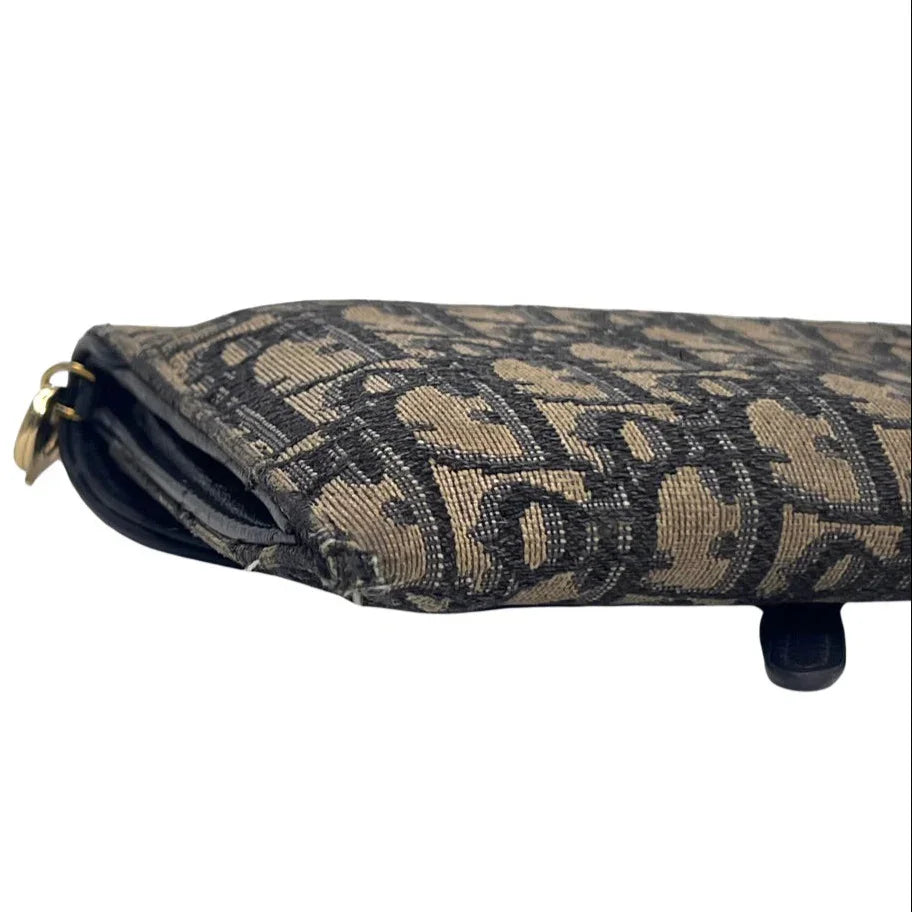 Dior Saddle Wallet on Chain Oblique Jacquard Crossbody Bag - Lost Designer