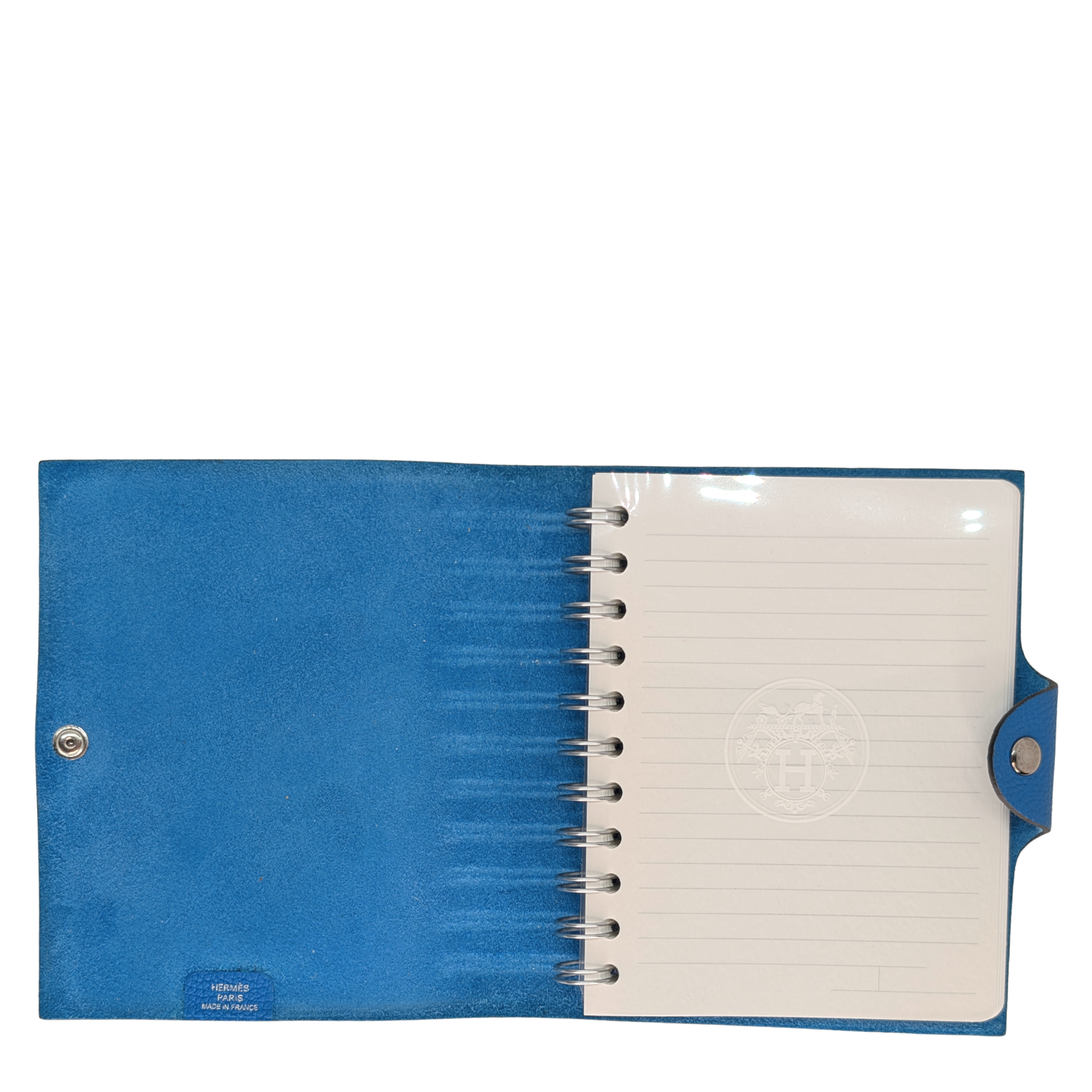 Hermès Ulysse Notebook Agenda Cover Togo Leather Blue