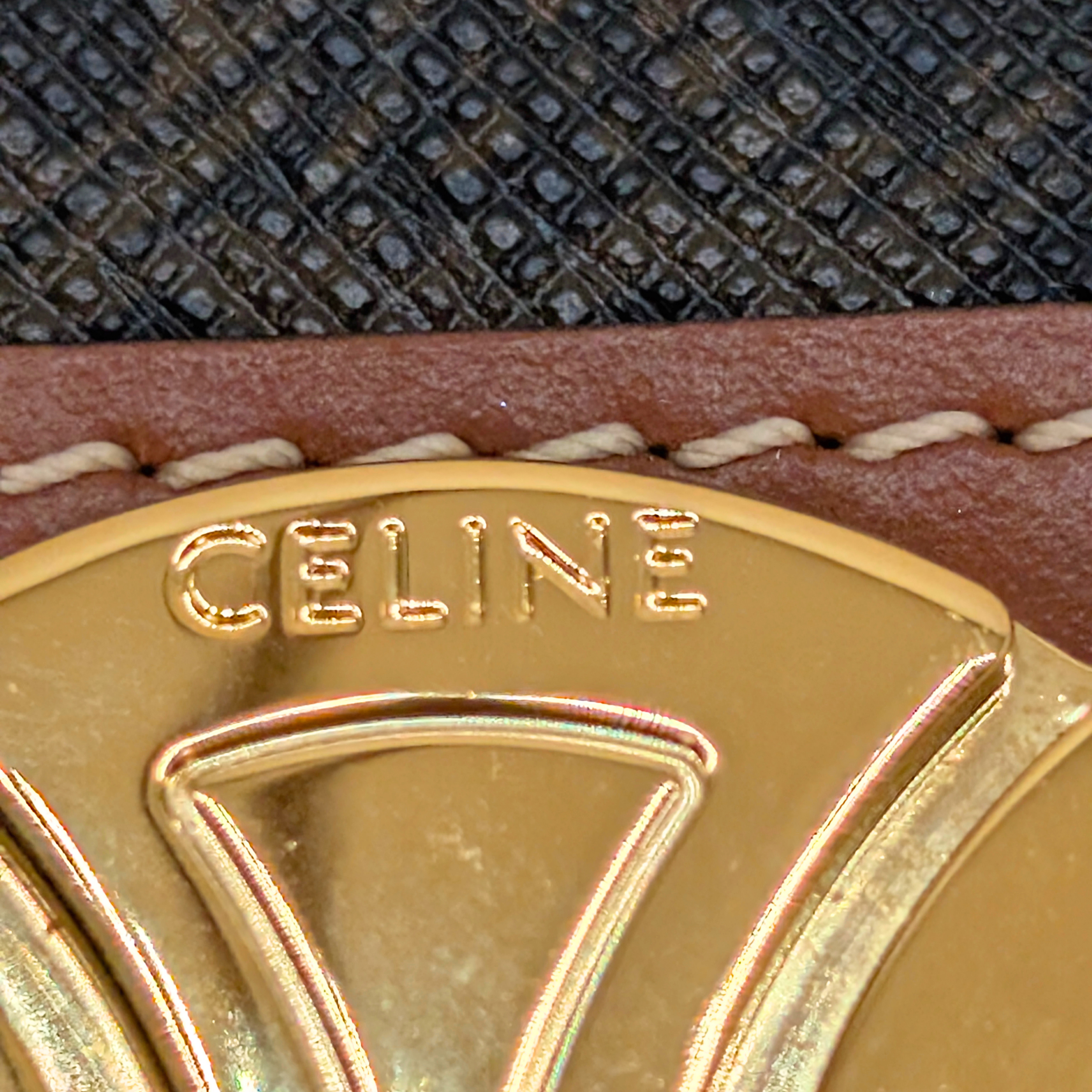 Celine Teen Triomphe Crossbody Bag Triomphe Canvas