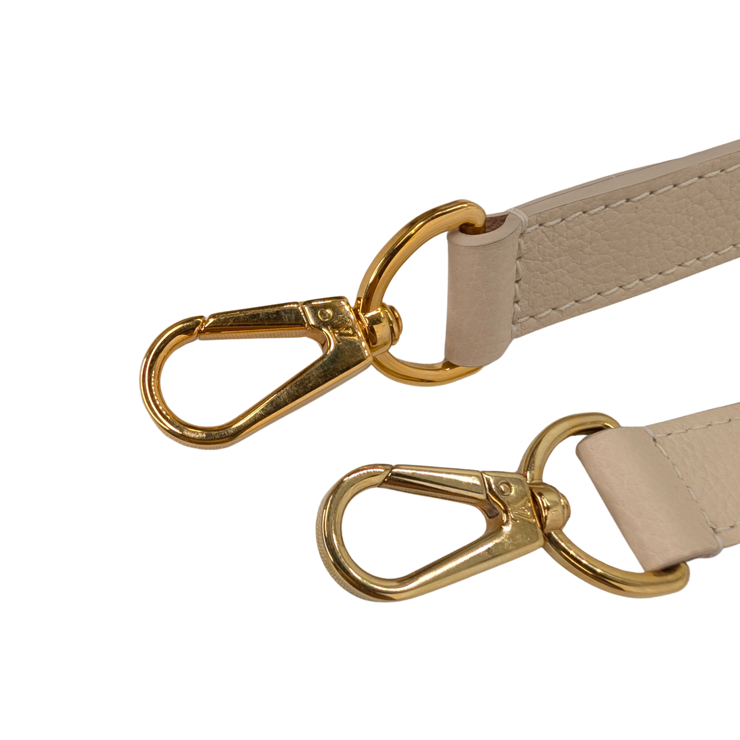 Louis Vuitton Double V Leather Bag Monogram Beige