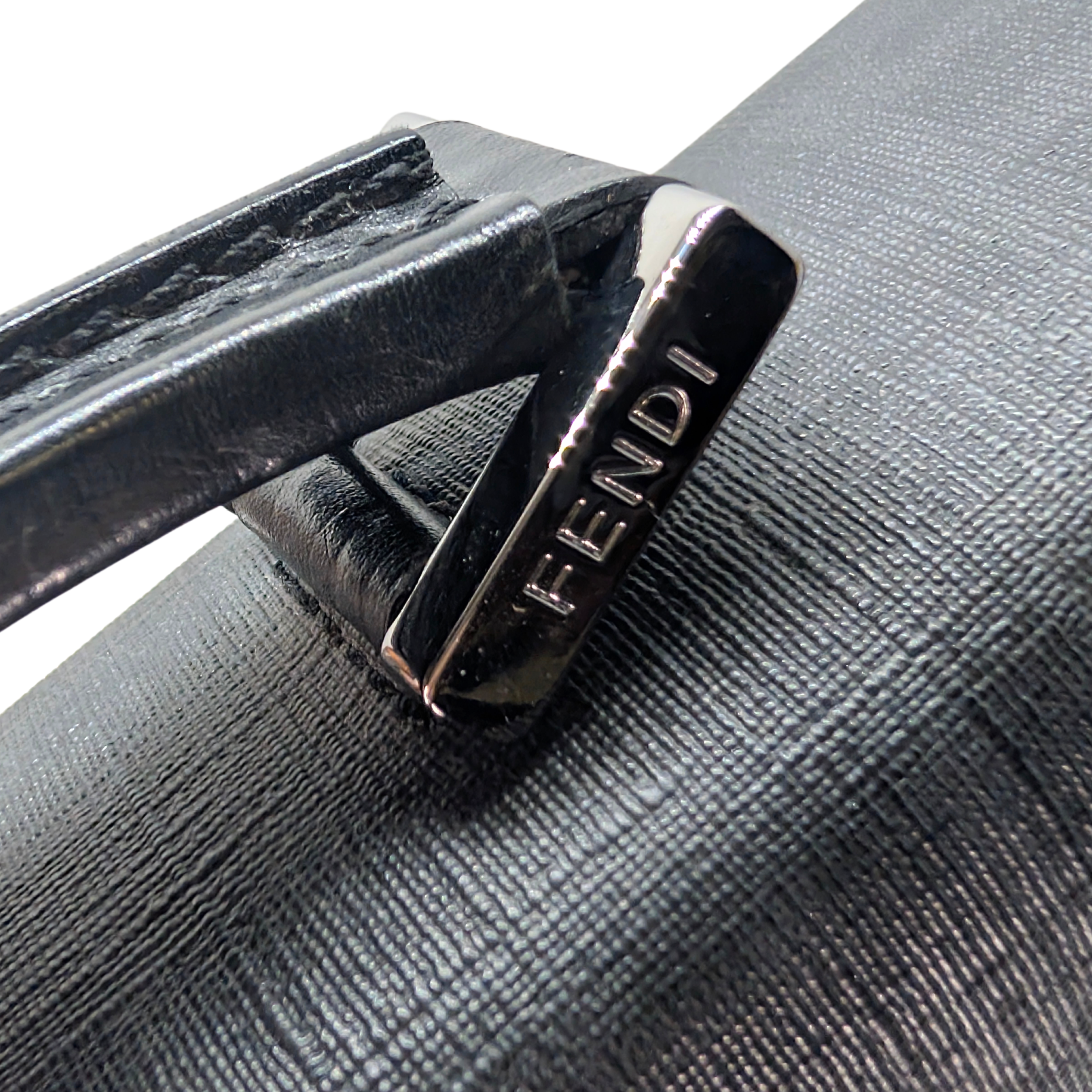 Fendi Zucca Monogram Briefcase Black