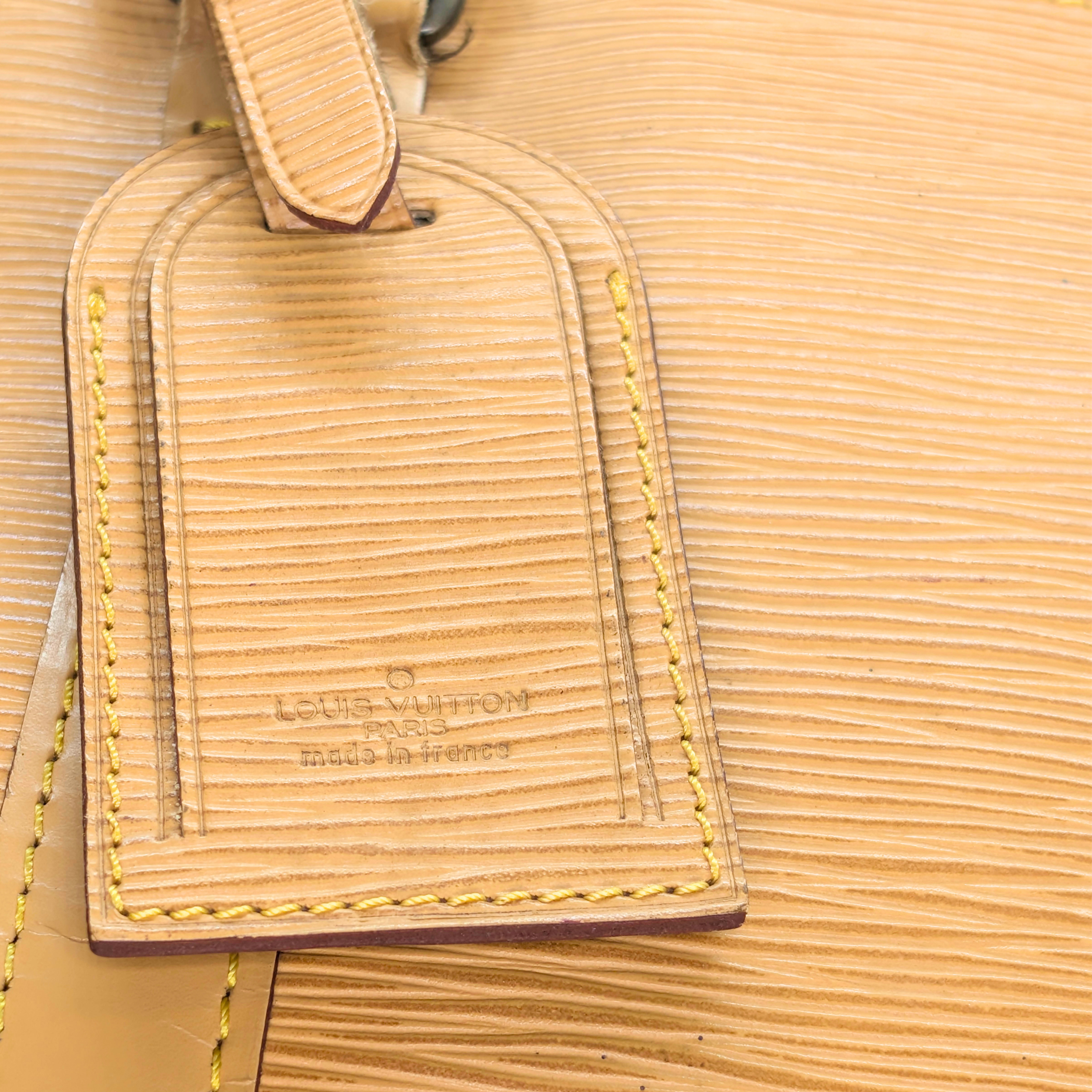 Louis Vuitton Keepall 50 Epi Bag Yellow