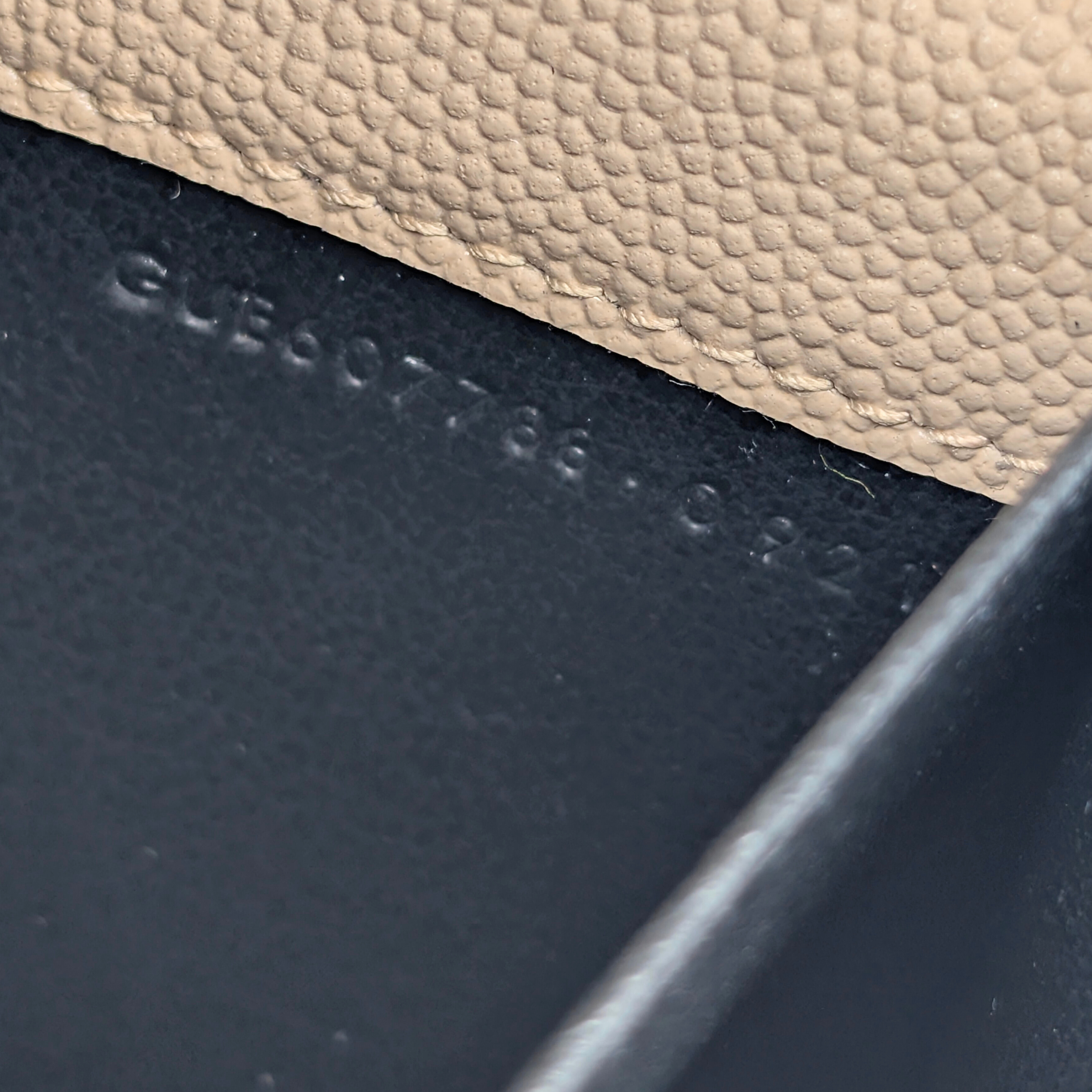 Saint Laurent Uptown Wallet on Chain Dark Beige
