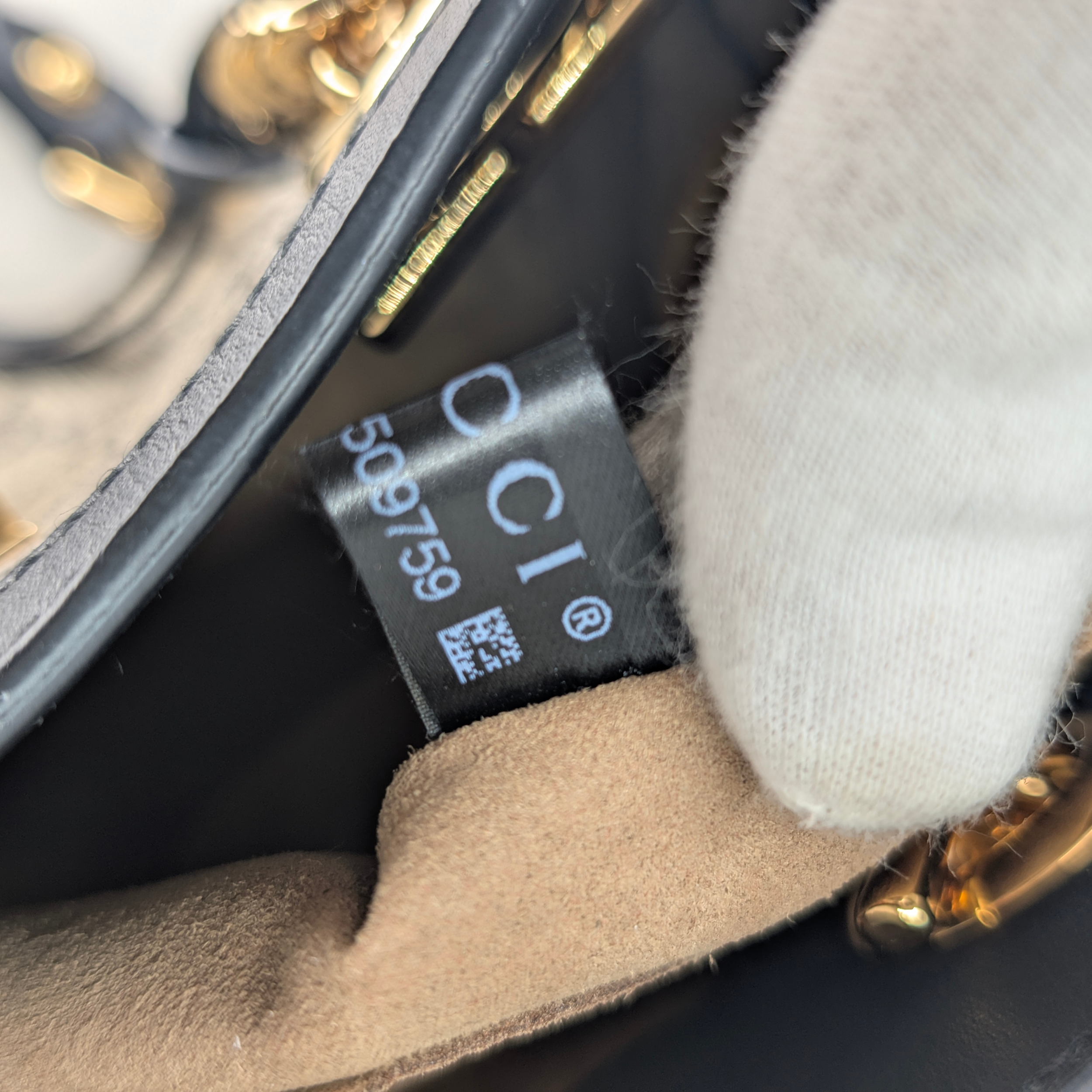 Gucci GG Supreme Padlock 小号托特包