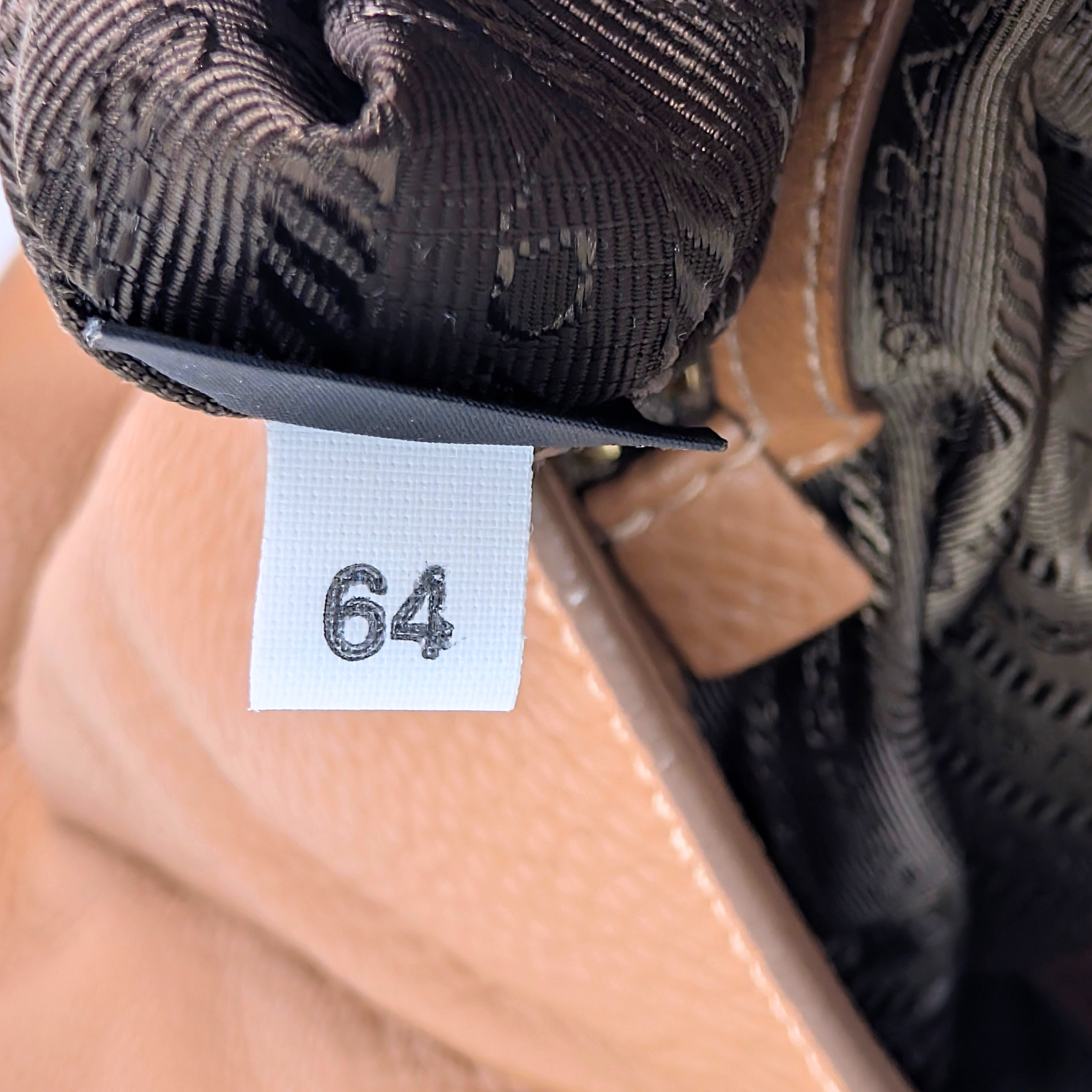 Prada Vitello Daino Leather Side Zip Hobo Tote Bag