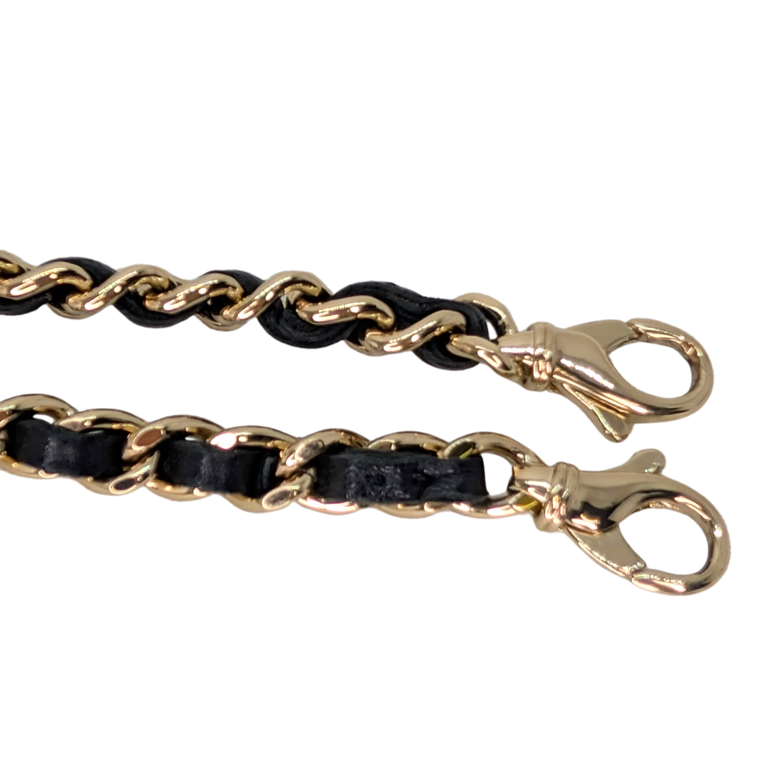 Chanel CC Double Zip Wallet on Chain Lambskin Black