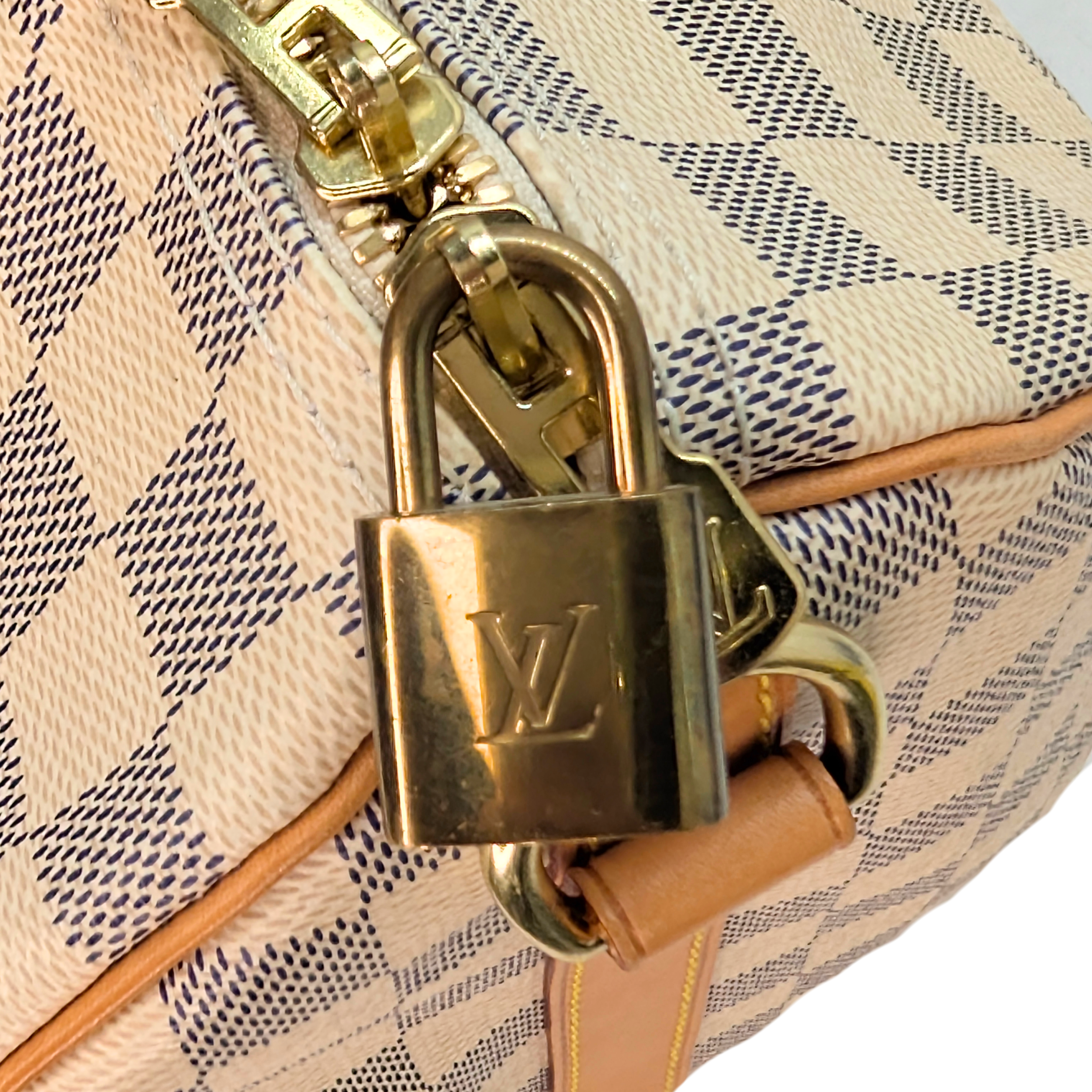 Louis Vuitton Speedy 30 Bandoulière Azur Damier Bag