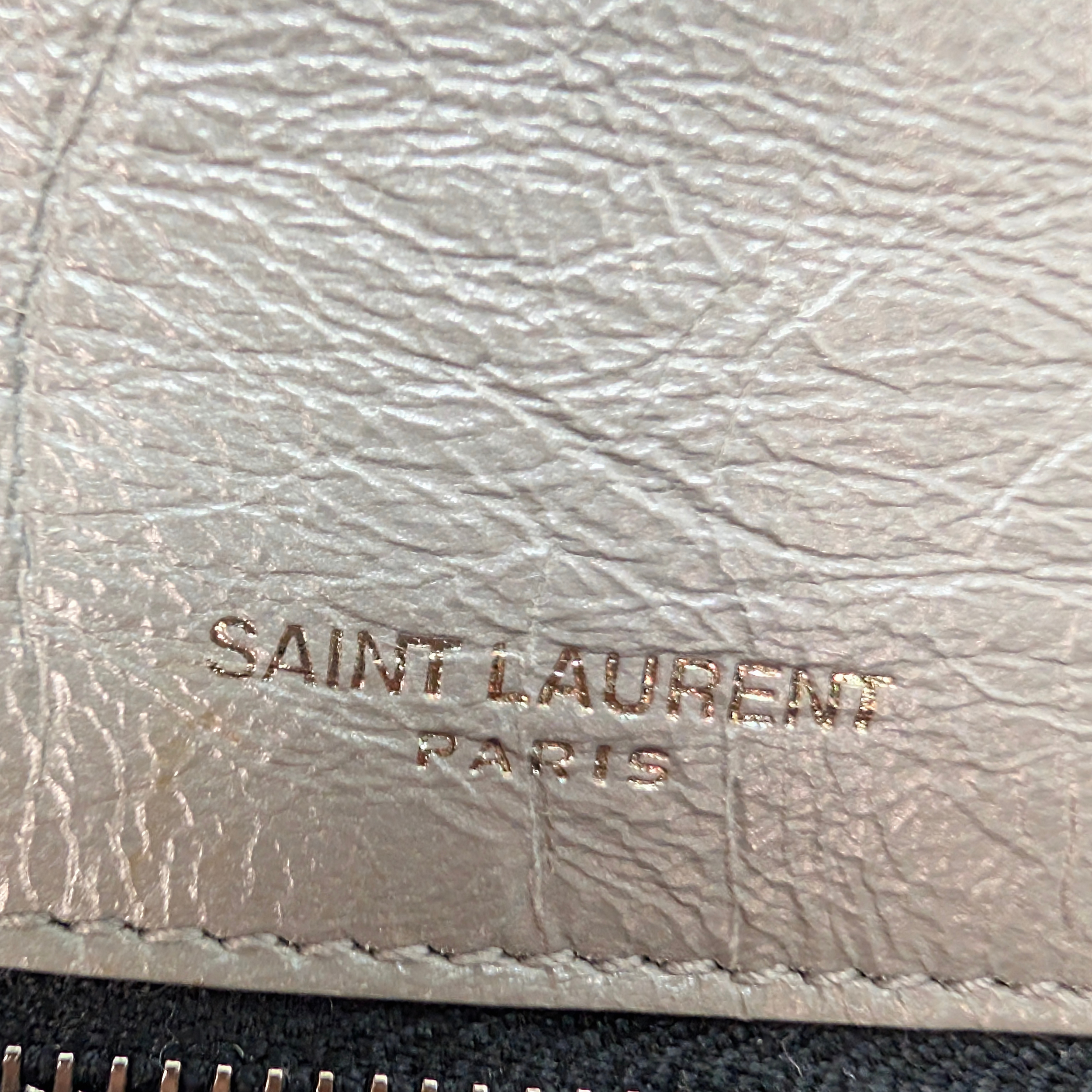 Saint Laurent Crinkled Calfskin Matelasse Monogram Medium Niki Bag