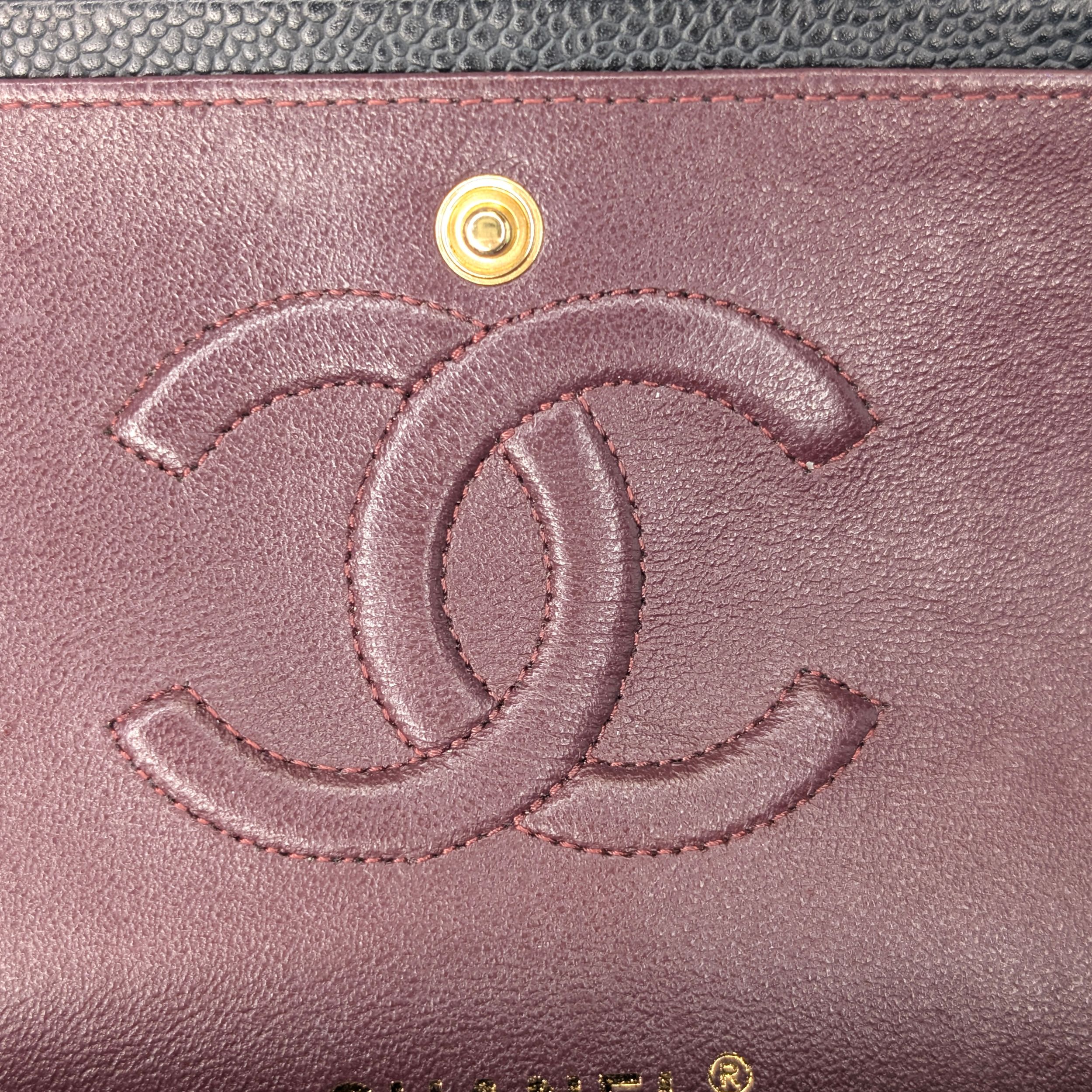 Chanel Medium Classic Double Flap Caviar Leather Black