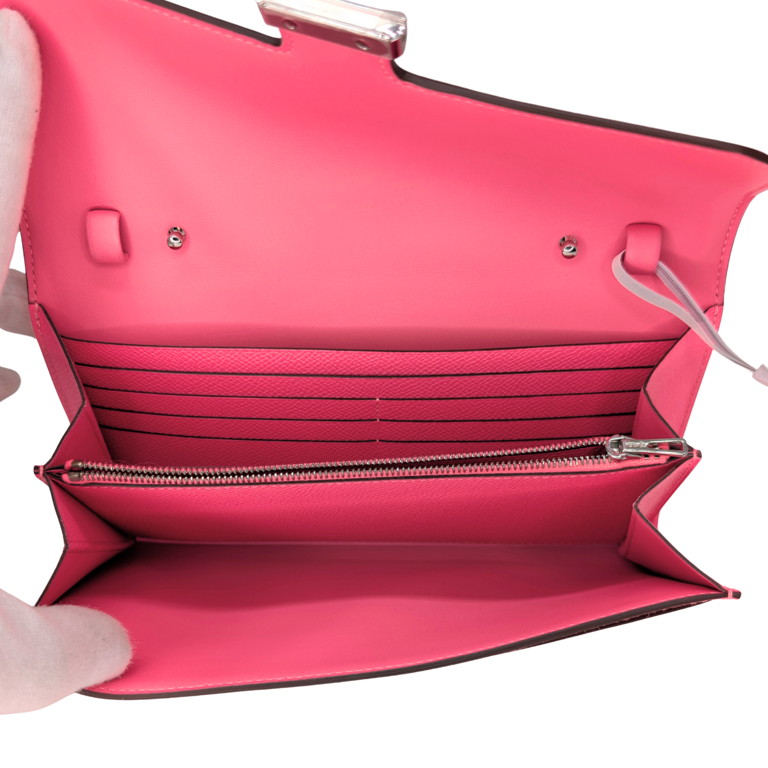 Hermes Constance To Go Rose Azalee Epsom W Stamp SHW