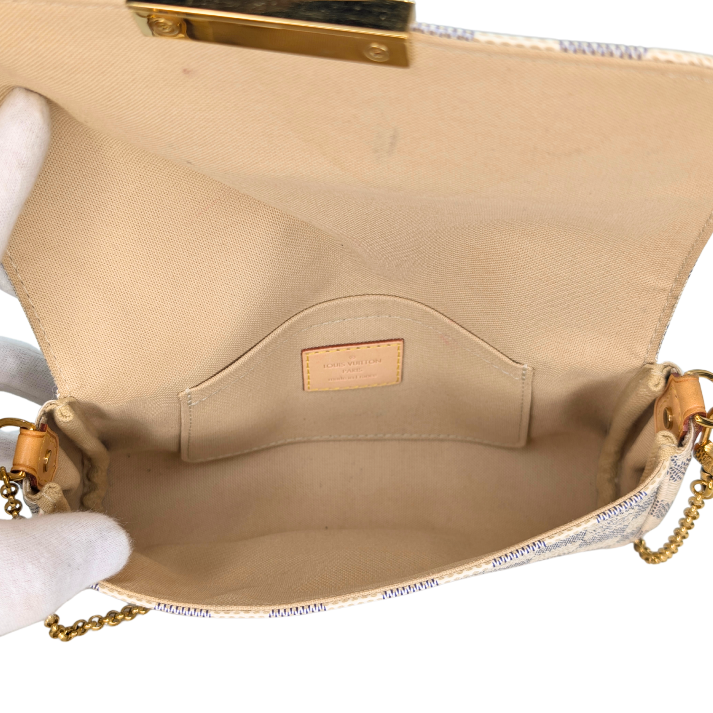 Louis Vuitton Favorite Damier Azur Bag