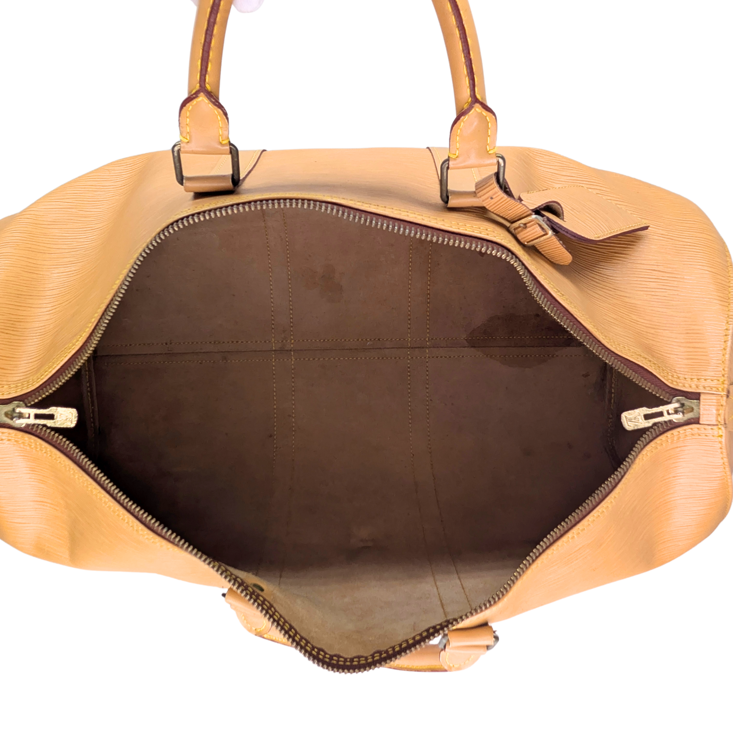 Louis Vuitton Keepall 50 Epi Bag Yellow