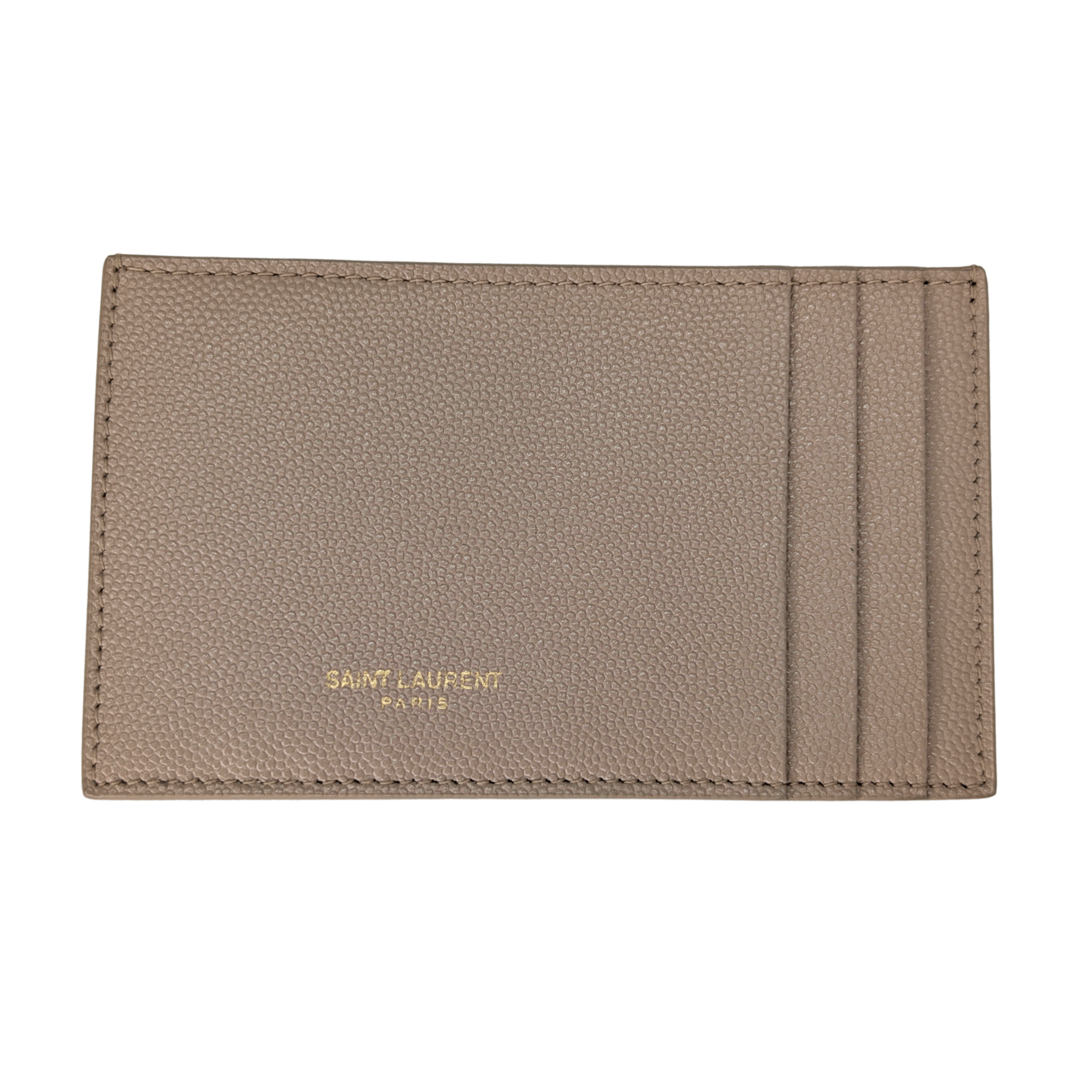 Saint Laurent Uptown Wallet on Chain Dark Beige