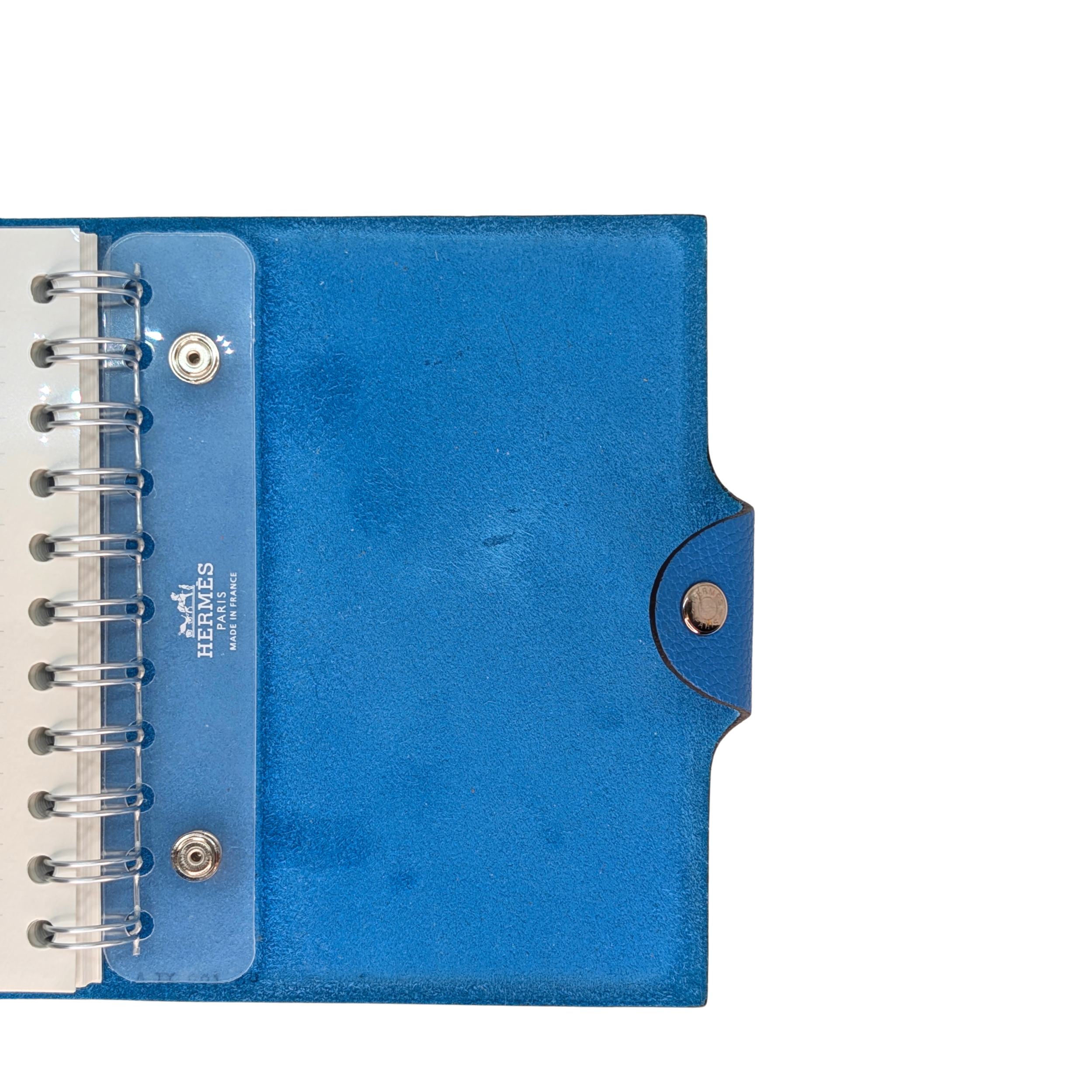 Hermès Ulysse Notebook Agenda Cover Togo Leather Blue