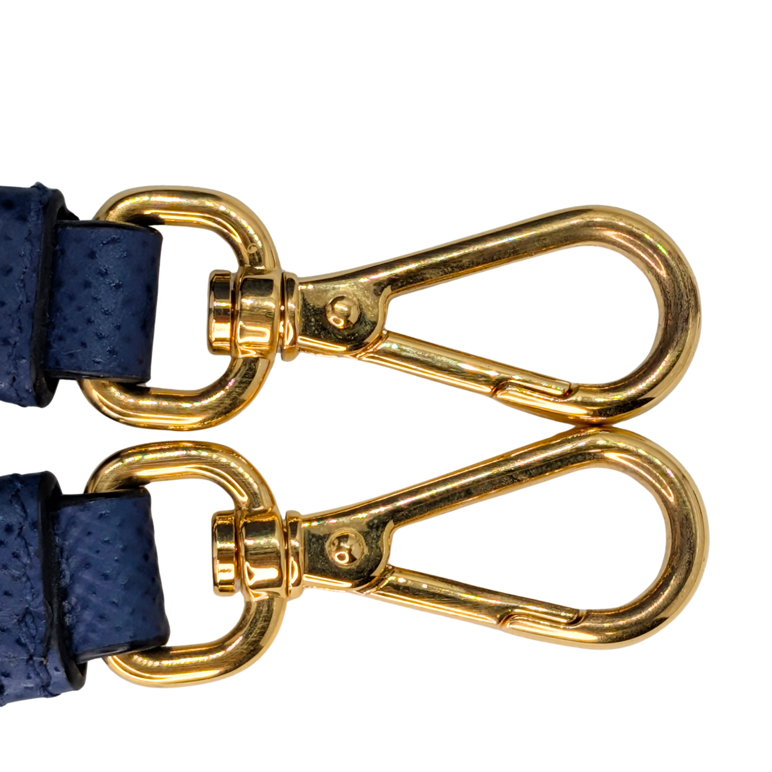 Prada Saffiano Cuir Double Bag Medium Navy