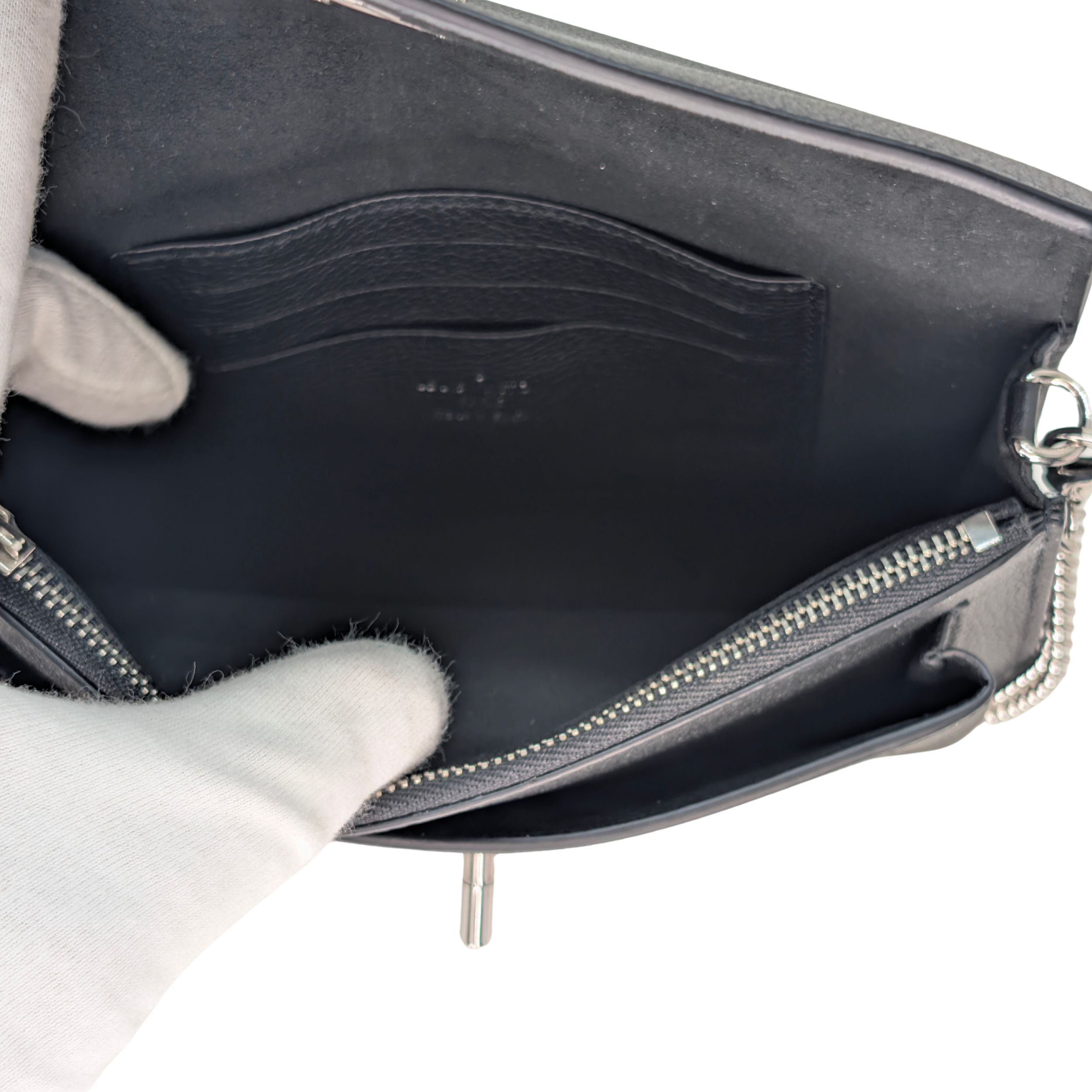 Louis Vuitton MyLockMe Chain Pochette Black Bag