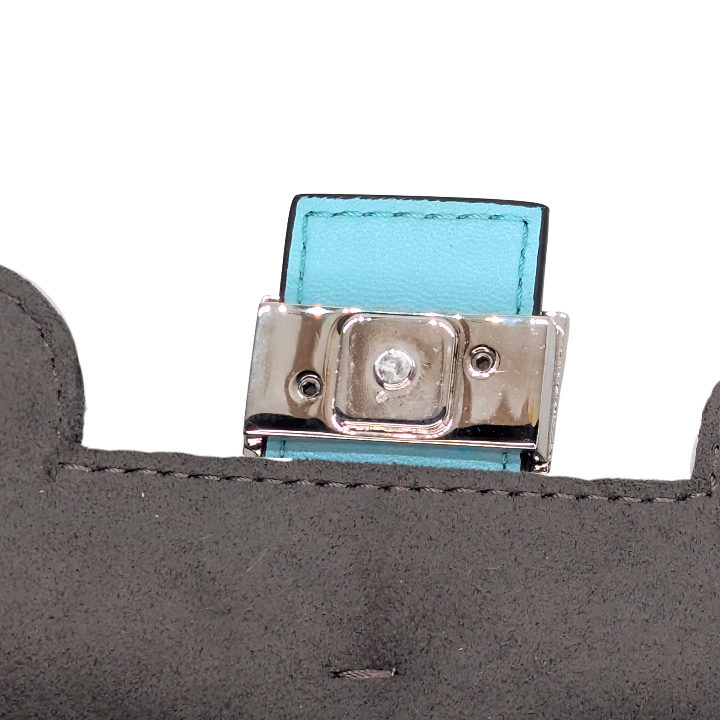 Fendi Micro Monster Baguette Light Blue Bag