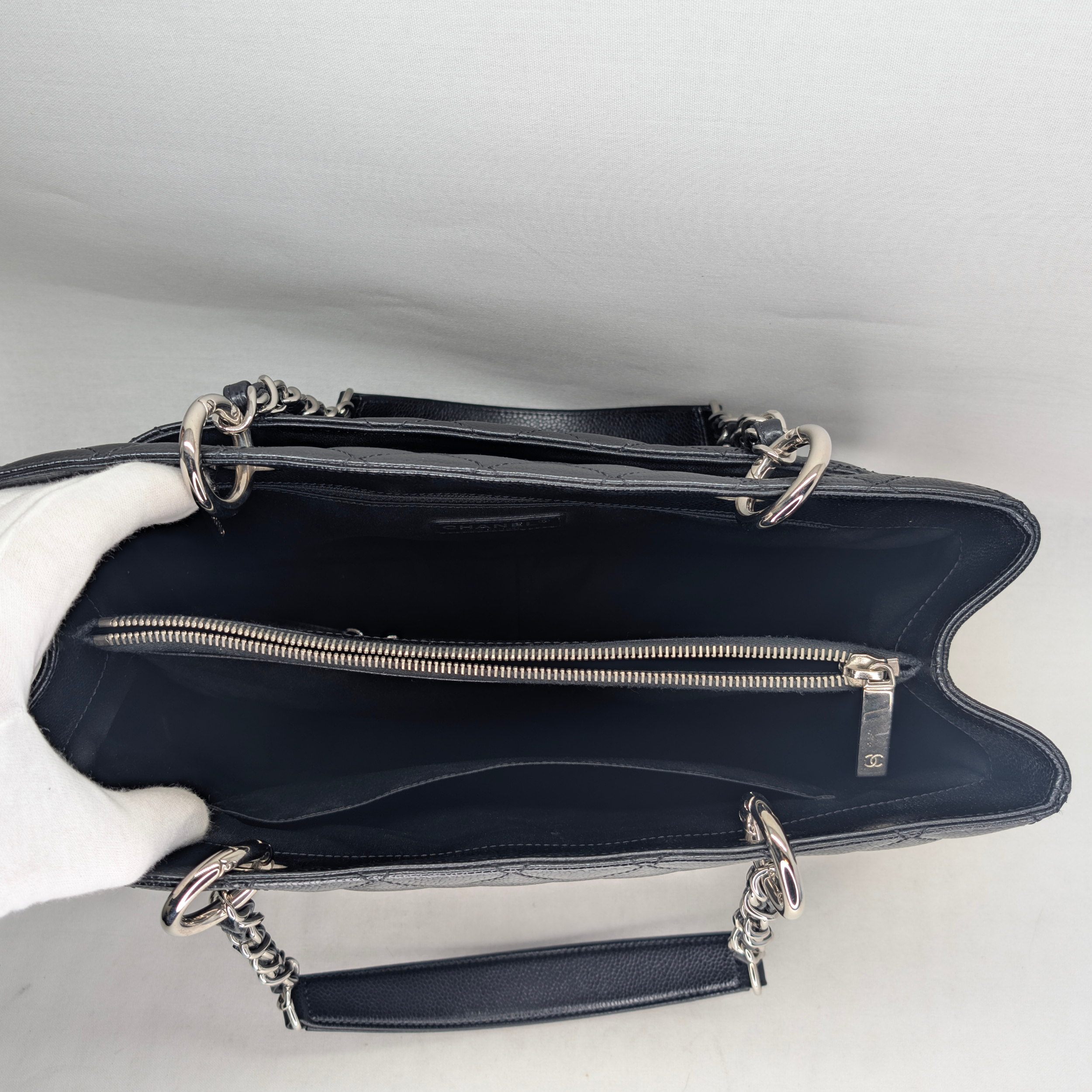 Chanel Quilted Caviar GST Grand Shopping Tote Black