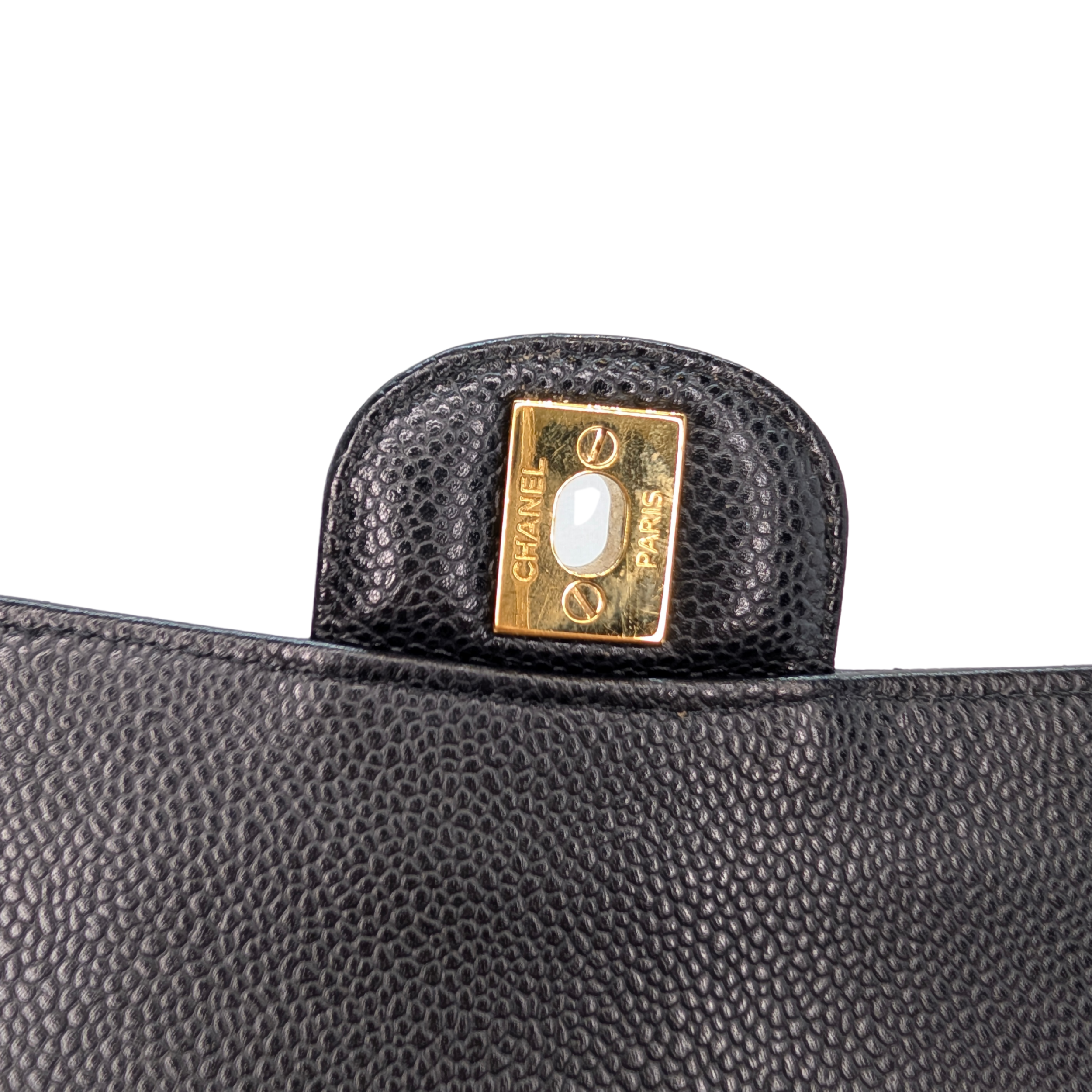 Chanel Medium Classic Double Flap Caviar Leather Black