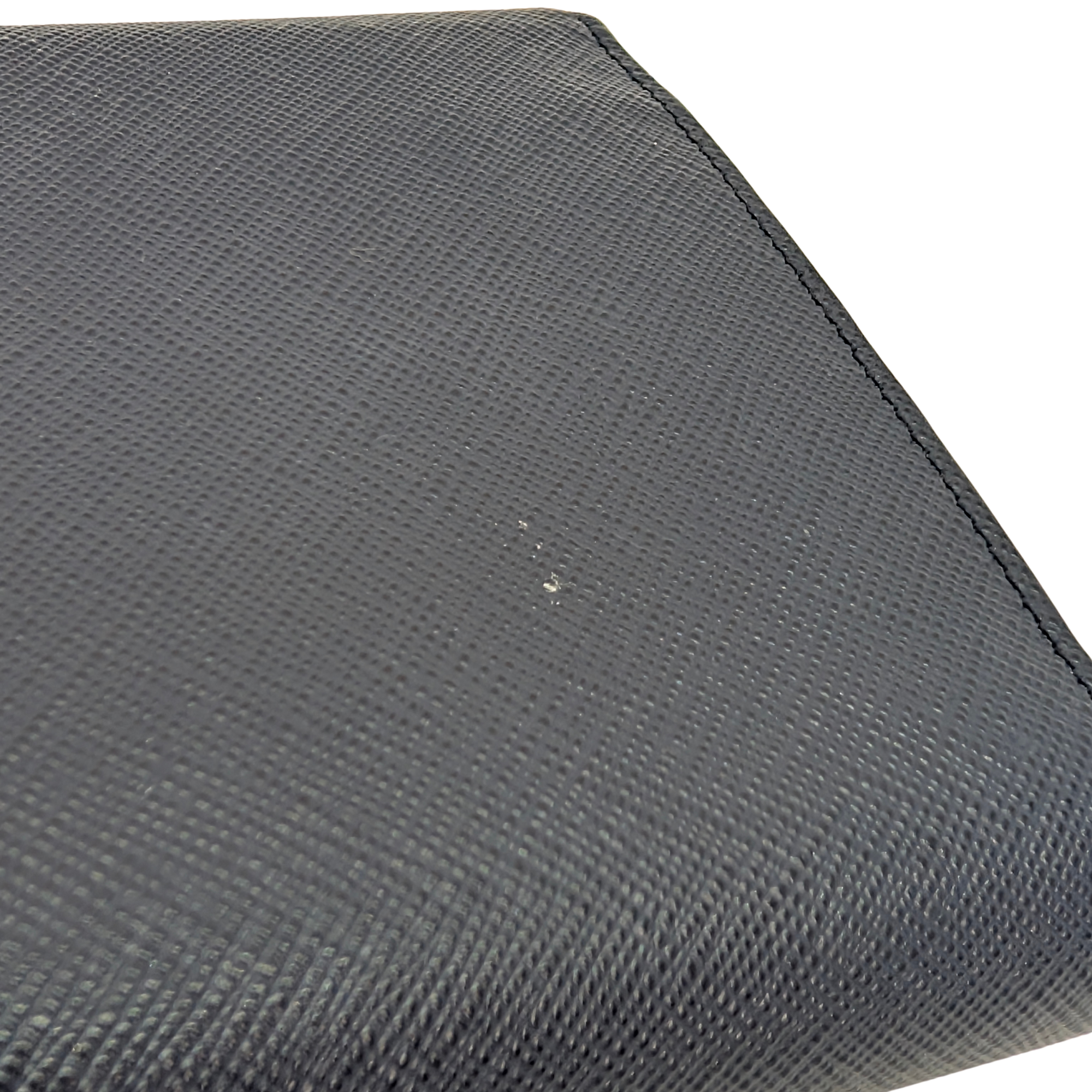 Black Prada Saffiano Multi Pocket Wallet Navy Blue