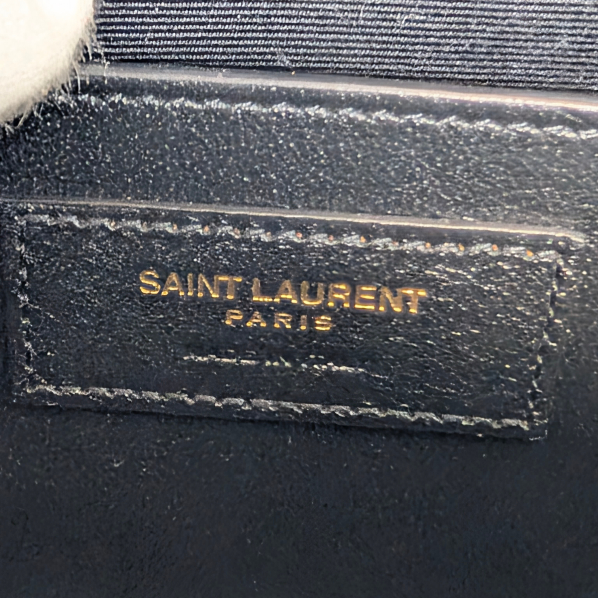 Saint Laurent Manhattan Medium Crocodile Embossed Shoulder Bag