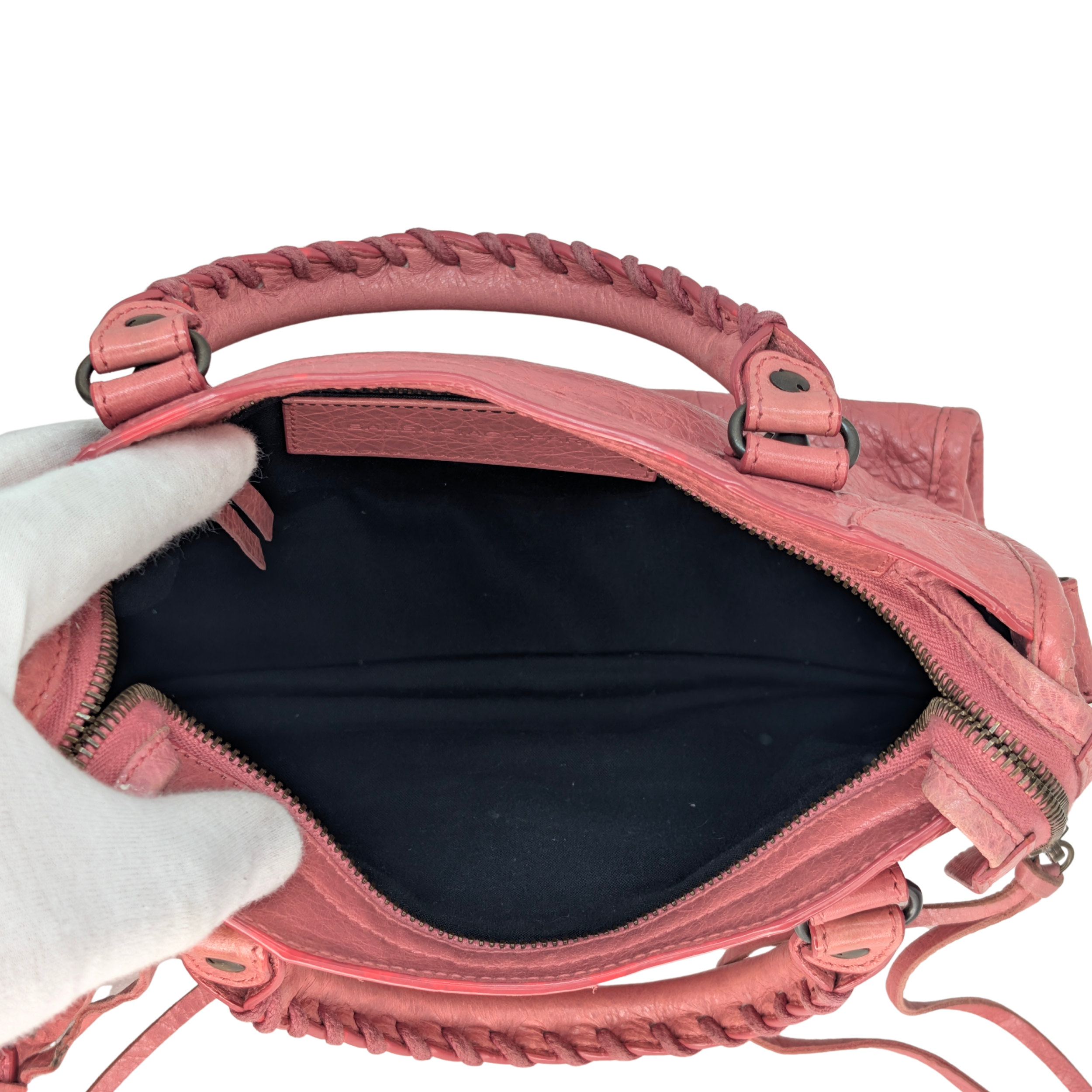 Balenciaga The City 2Way Mini Handbag Pink
