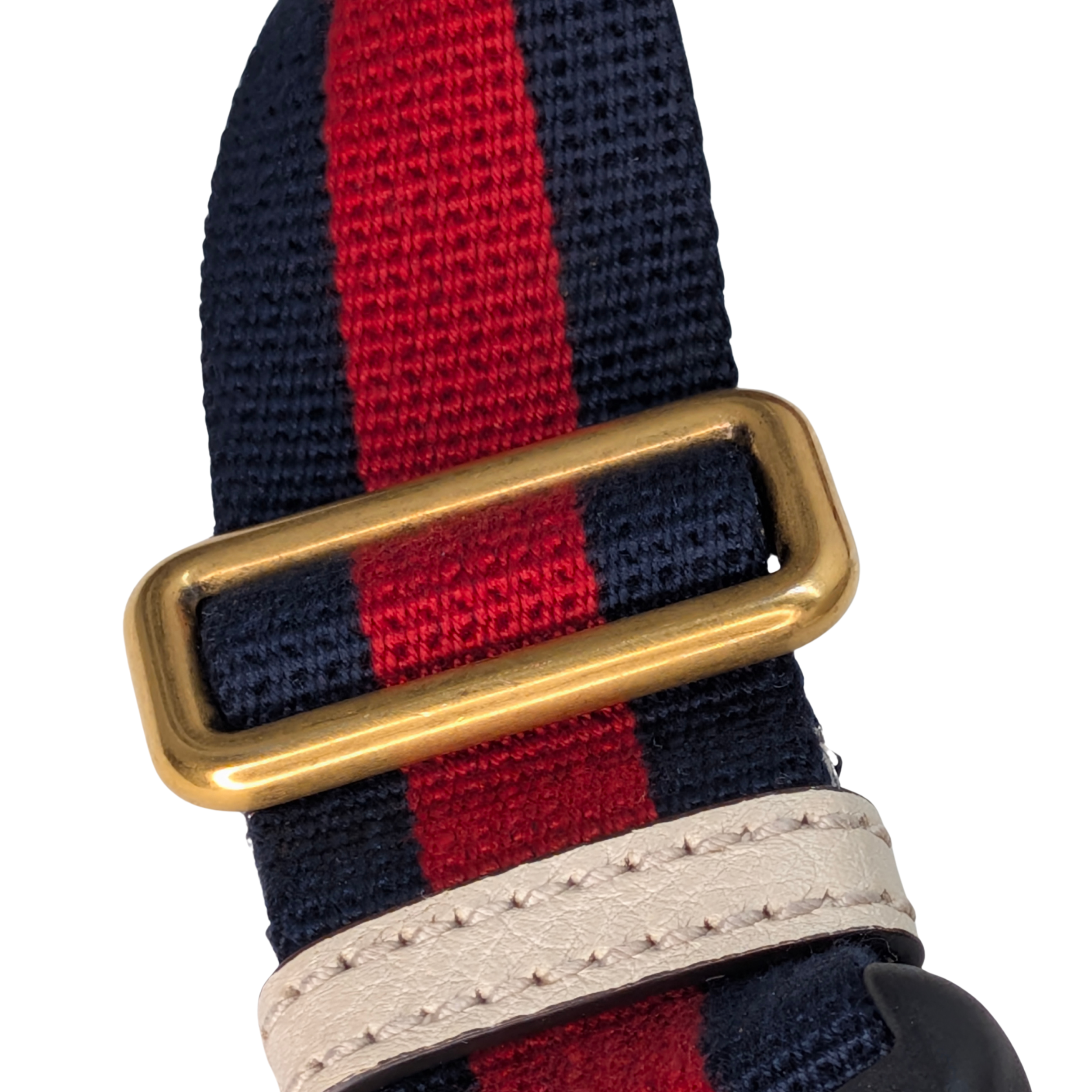 Gucci Grained Calfskin Logo Belt Bum Bag Beige