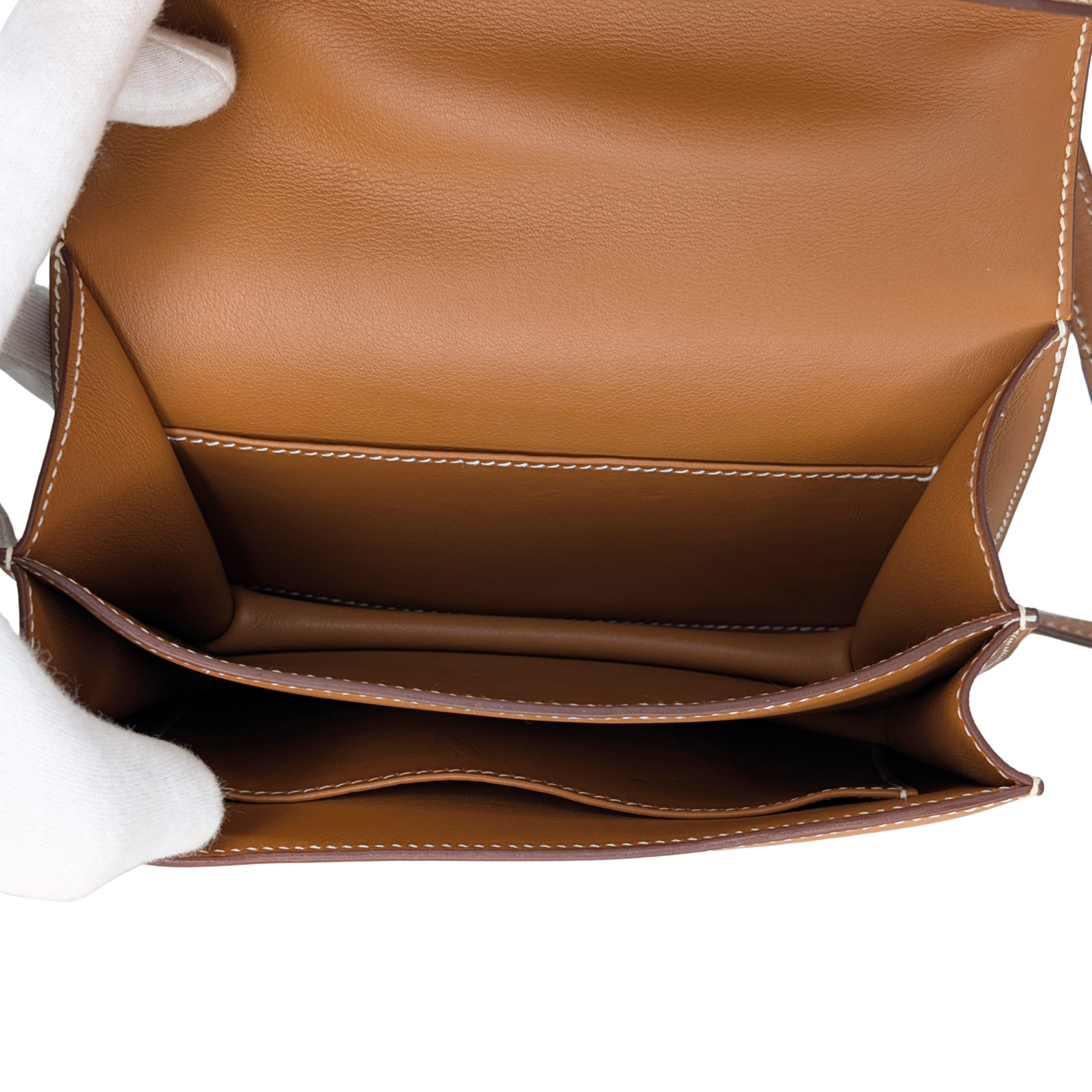Hermes Mini Constance Swift Gold GHW Stamp C