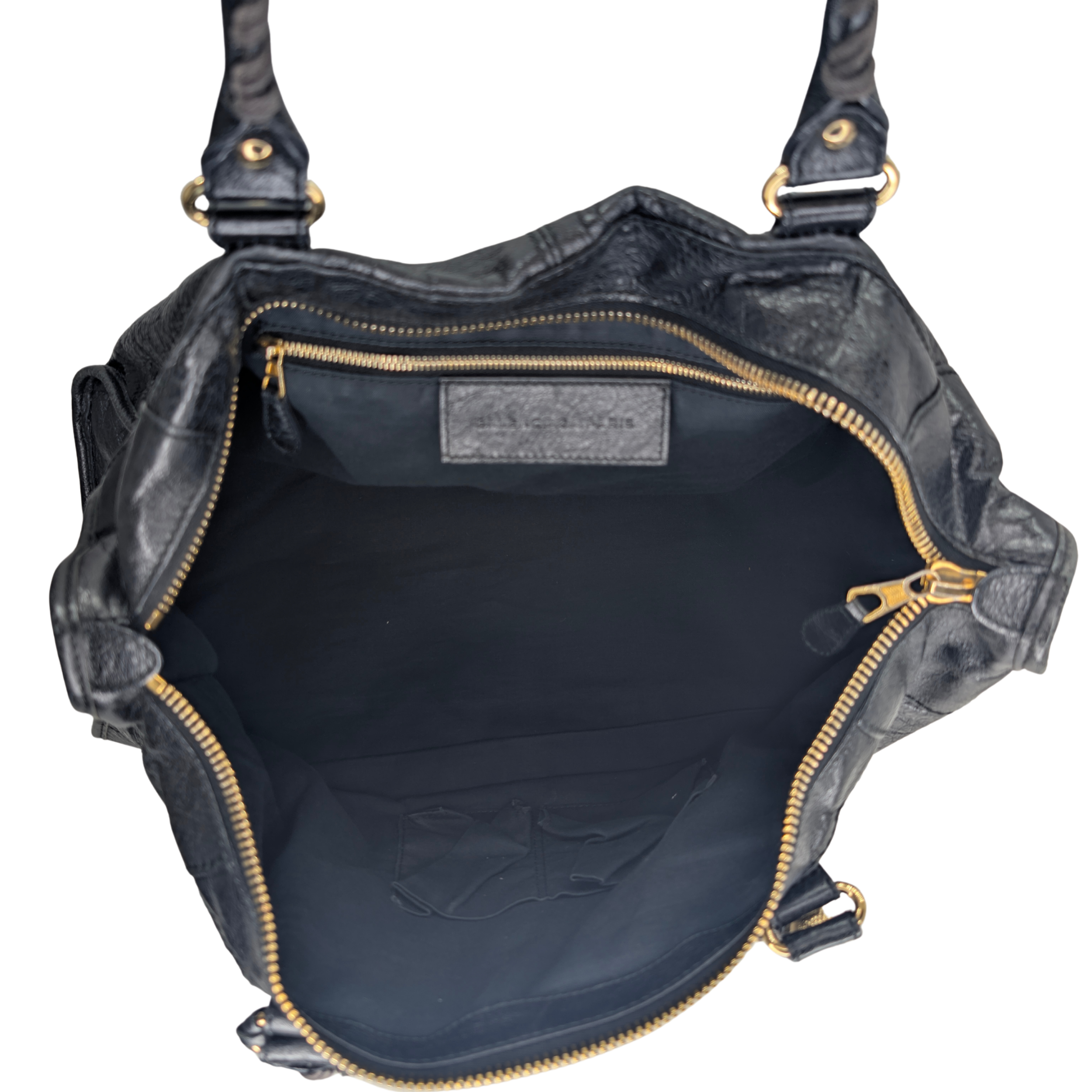Balenciaga Le City Large Bag Gold Hardware Black