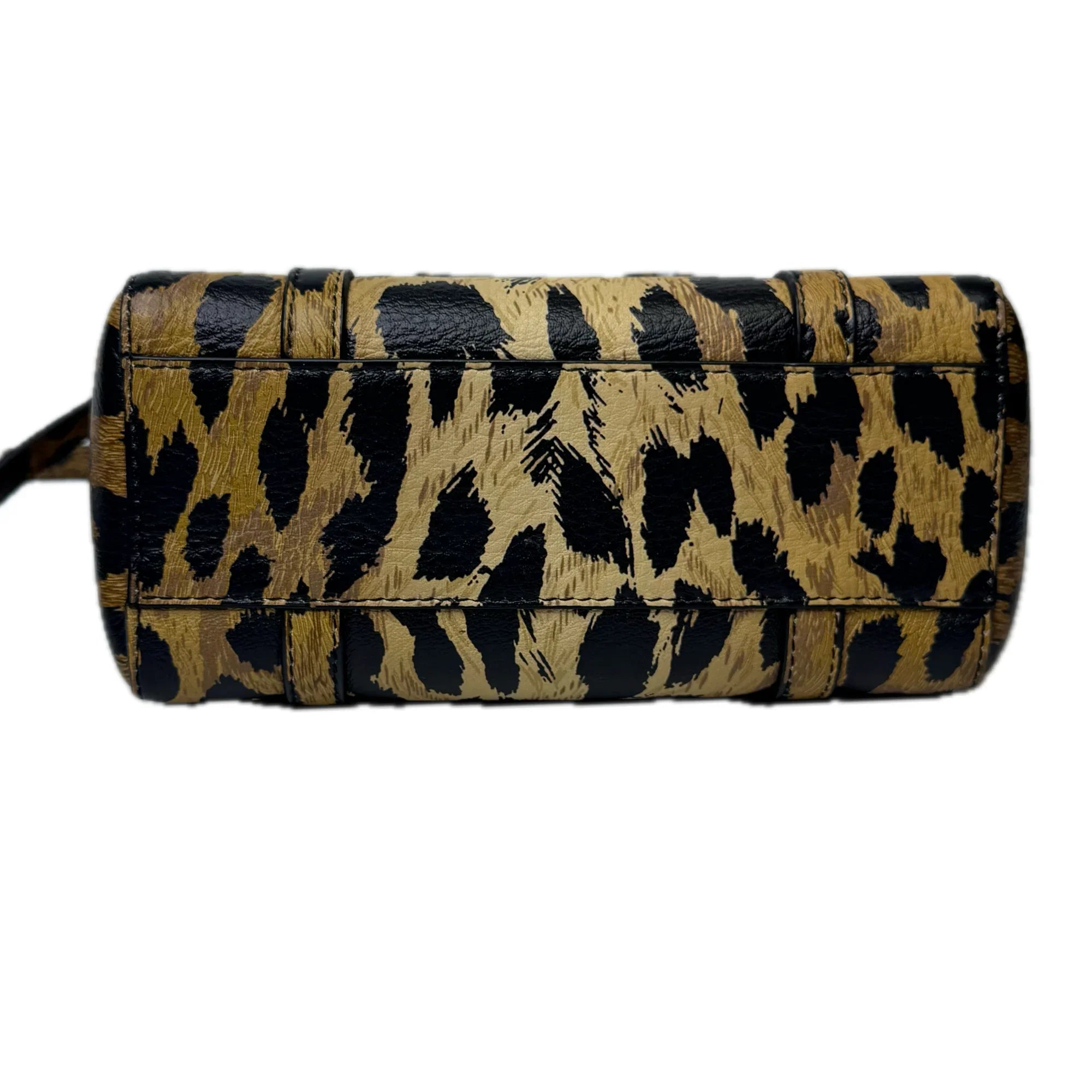 Balenciaga Calfskin Printed Leopard XXS Everyday Tote Bag w Strap - Lost Designer