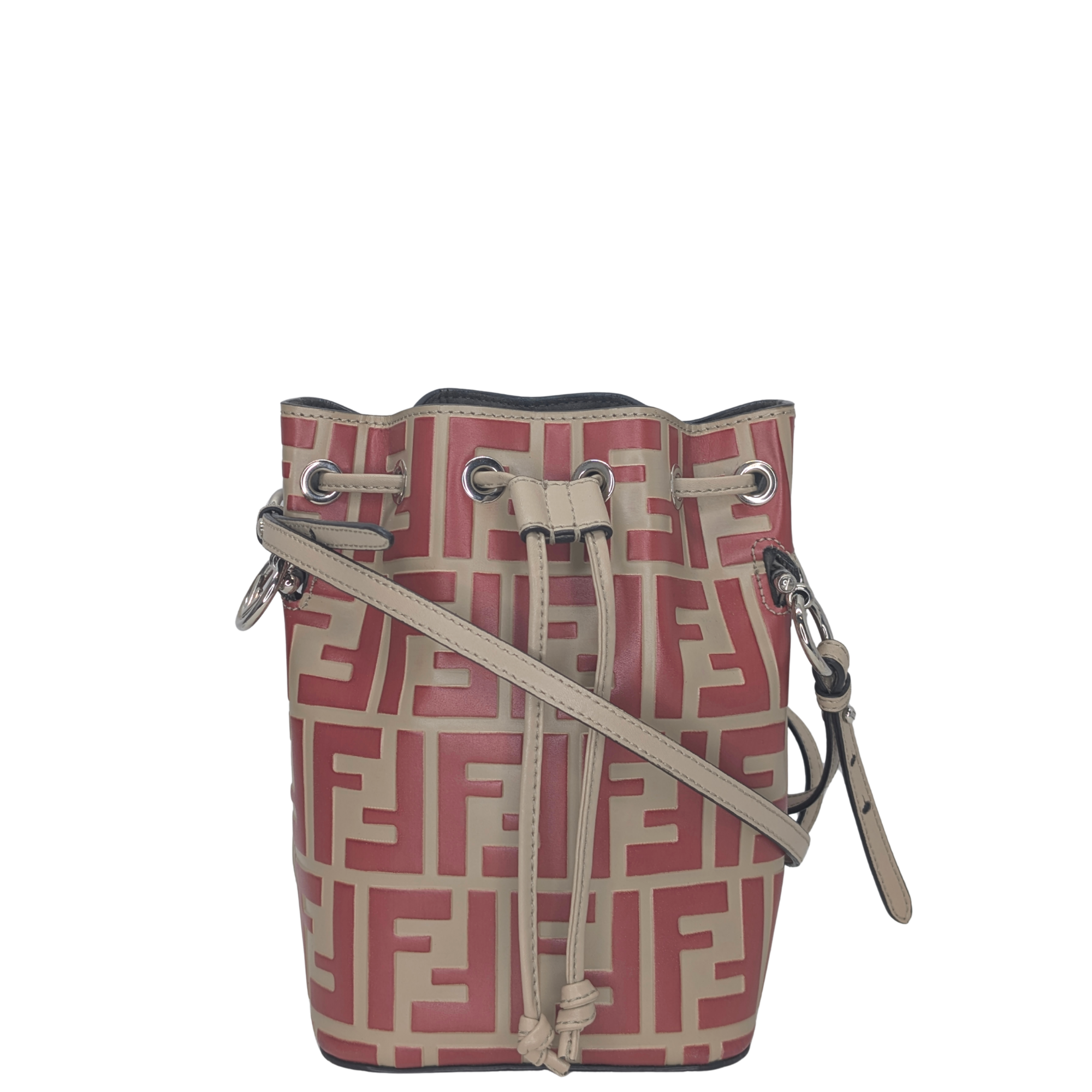 Fendi Mon Tresor Bucket Bag Red
