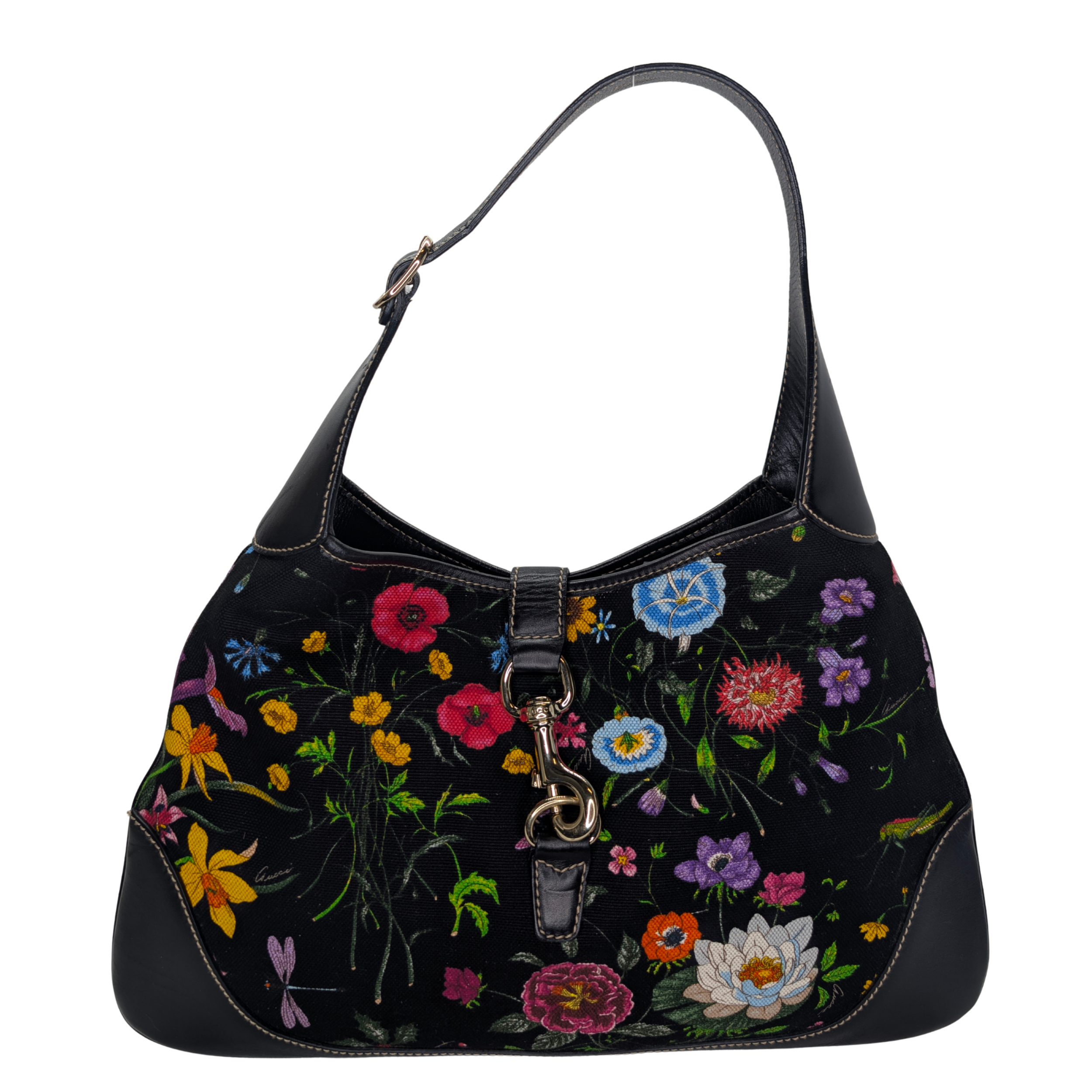 Gucci Jackie Flora Bouvier Hobo Shoulder Bag