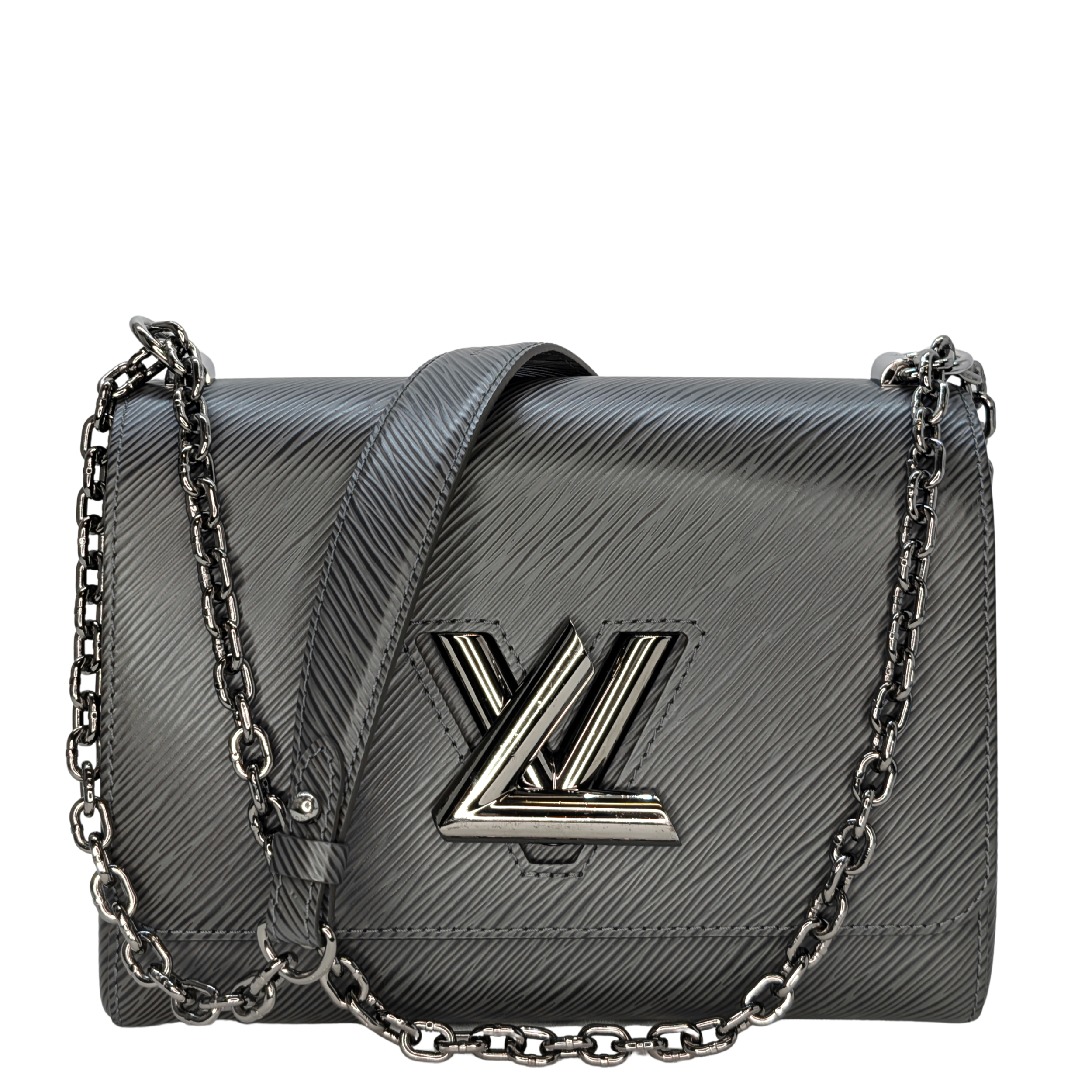 Louis Vuitton Twist MM Crossbody Bag Deep Grey