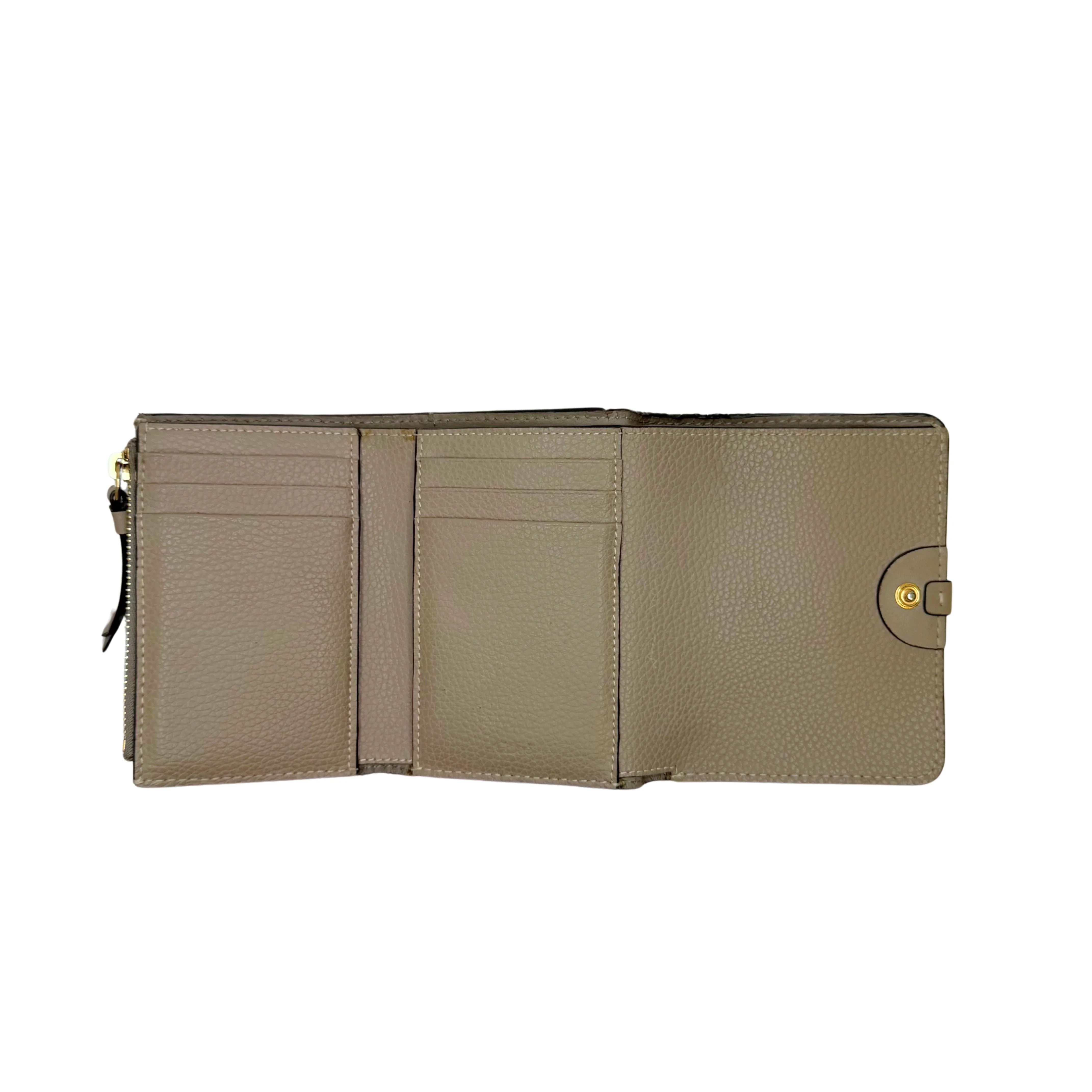 Chloe Calfskin Small Darryl Trifold Wallet Motty Grey - Lost Designer