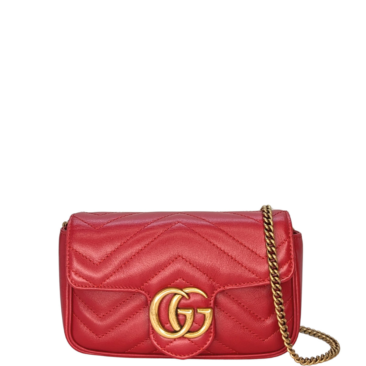 Gucci GG Marmont Mini Shoulder Bag Red