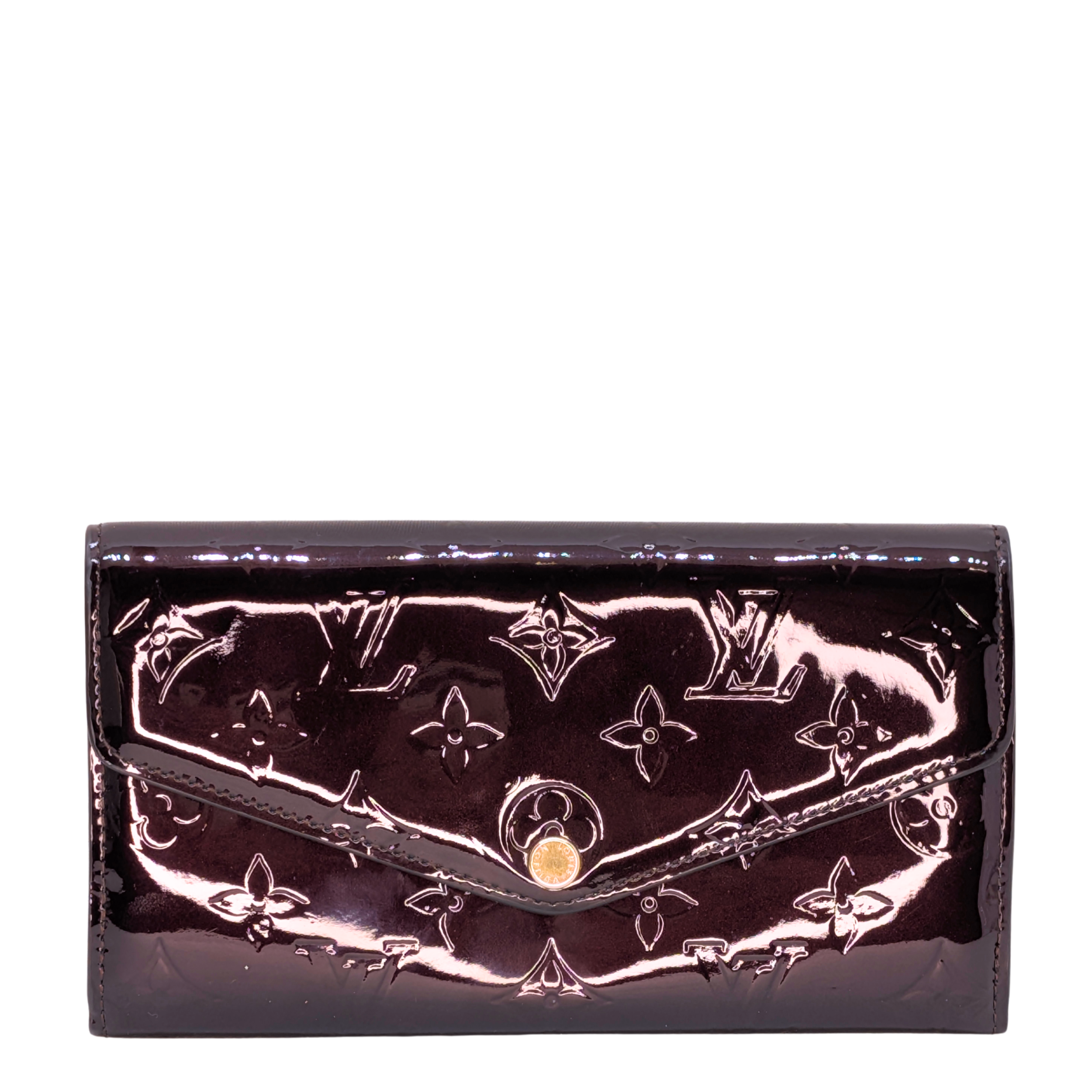 Louis Vuitton Sarah Long Wallet Amarante Burgundy