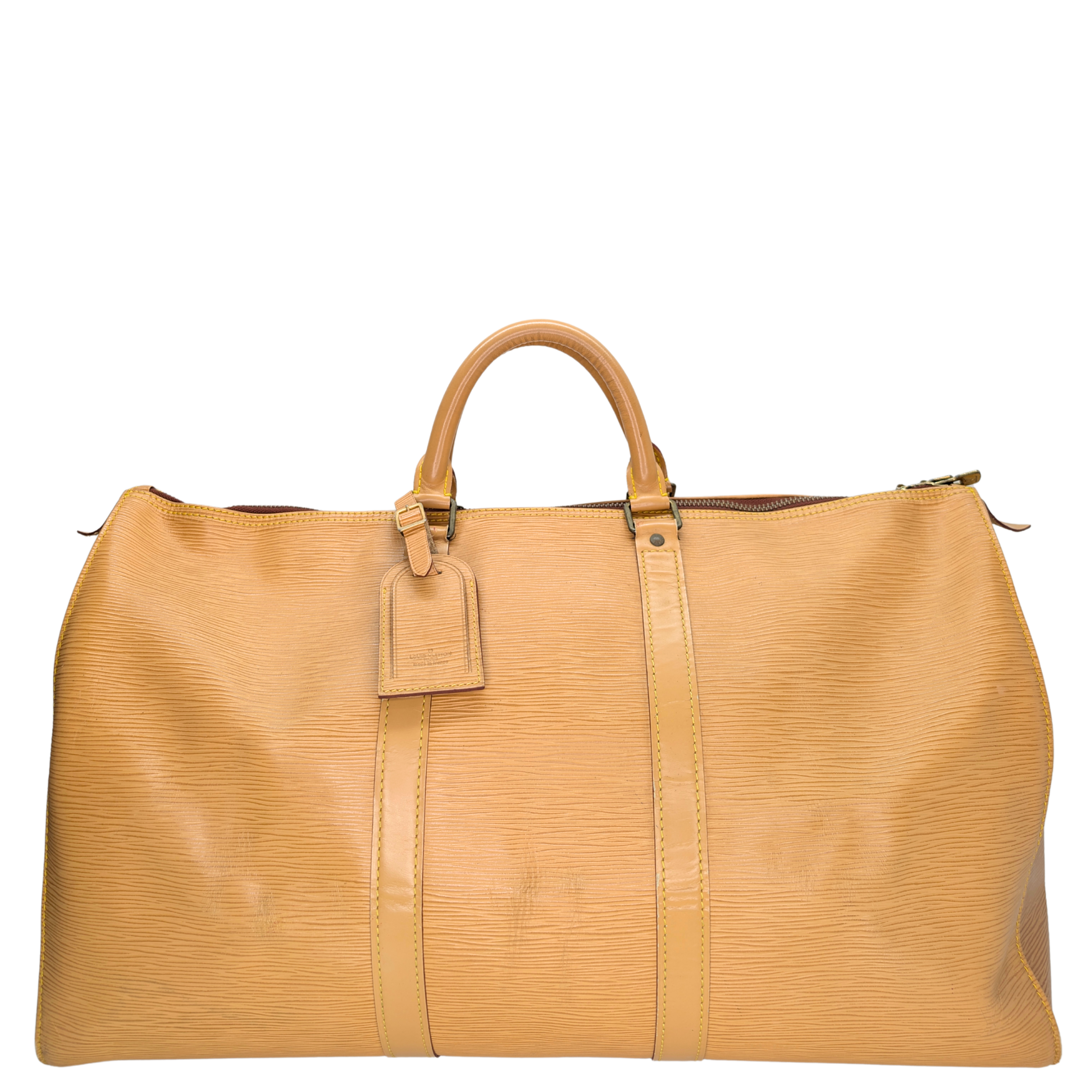 Louis Vuitton Keepall 50 Epi Bag Yellow