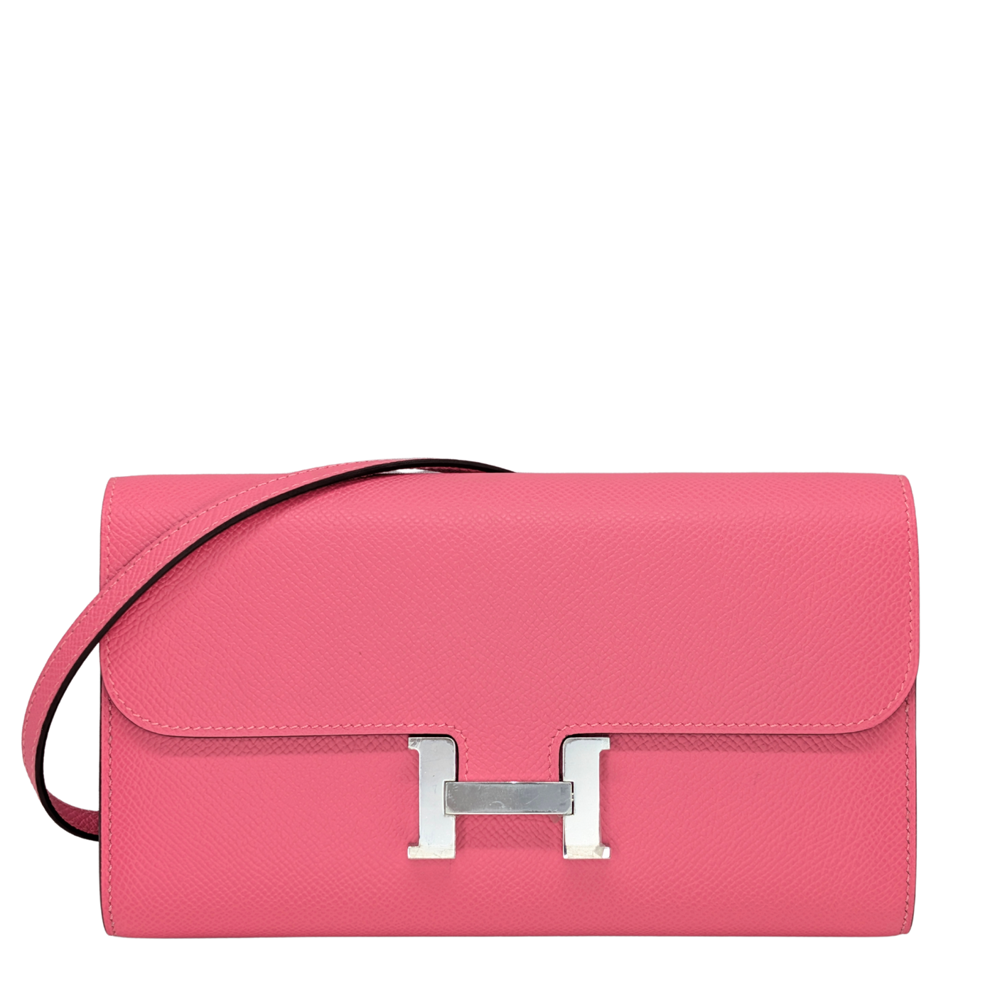 Hermes Constance To Go Rose Azalee Epsom W刻银扣