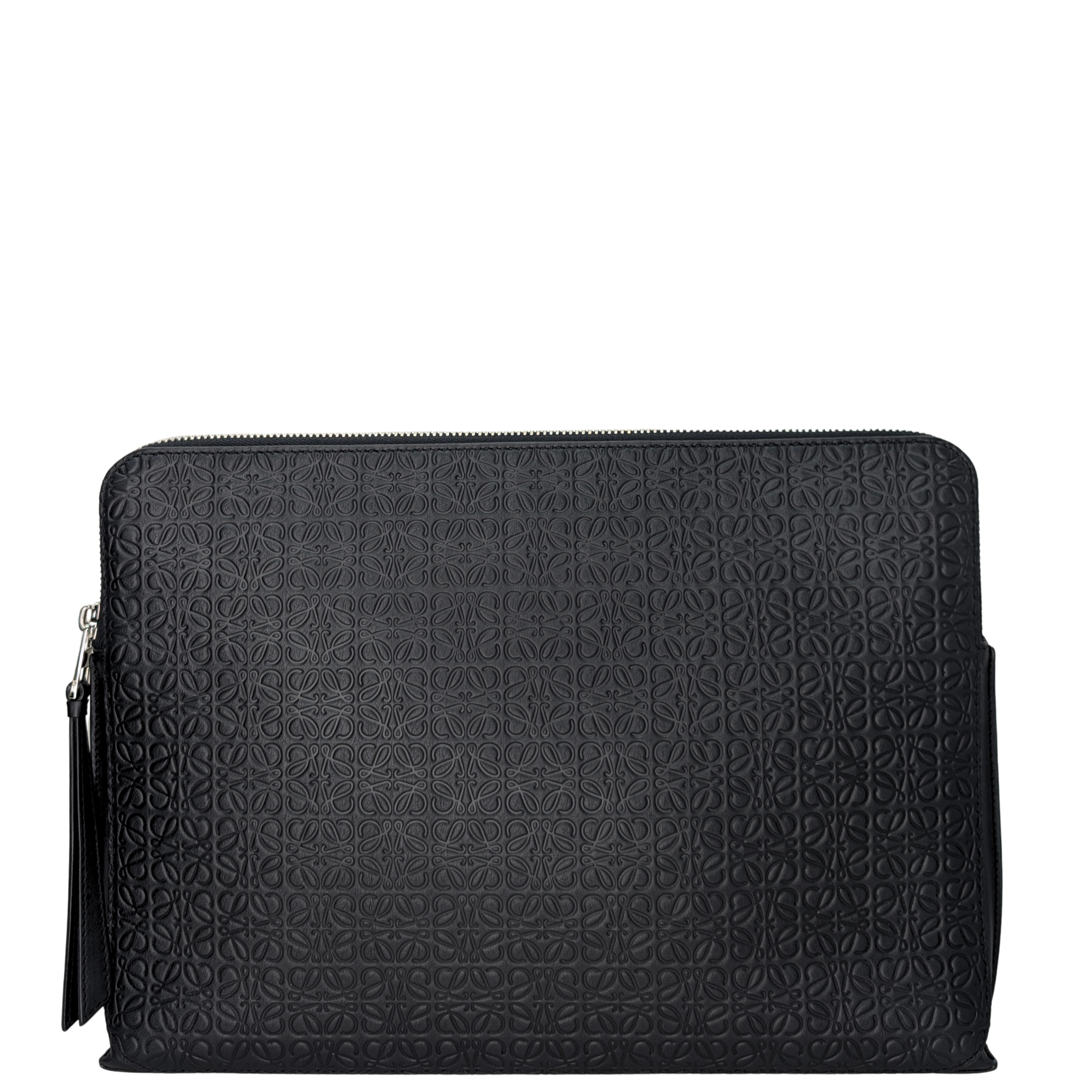 Loewe Anagram Embossed Document Laptop Pouch Black