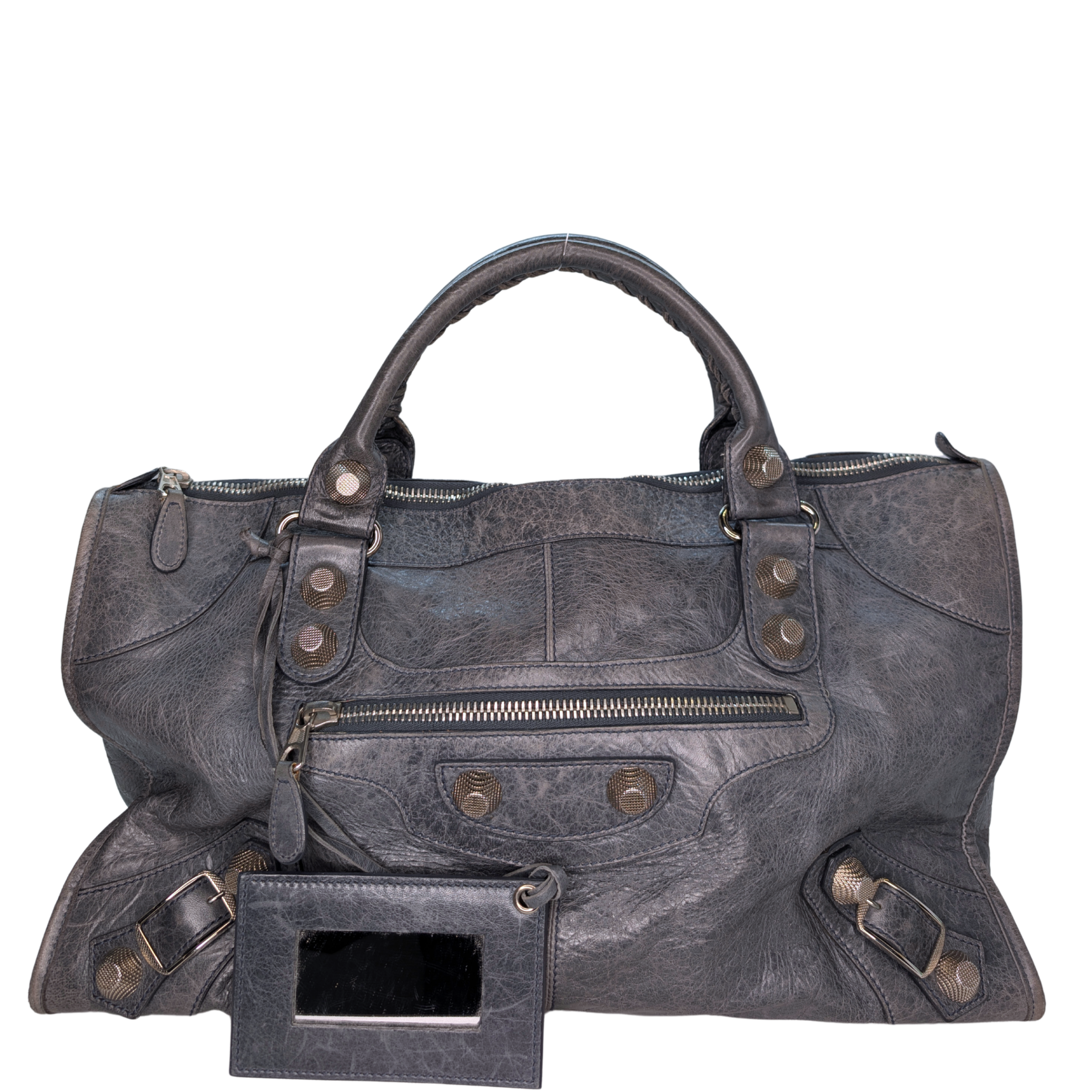 Balenciaga Motorcycle City Bag Grey