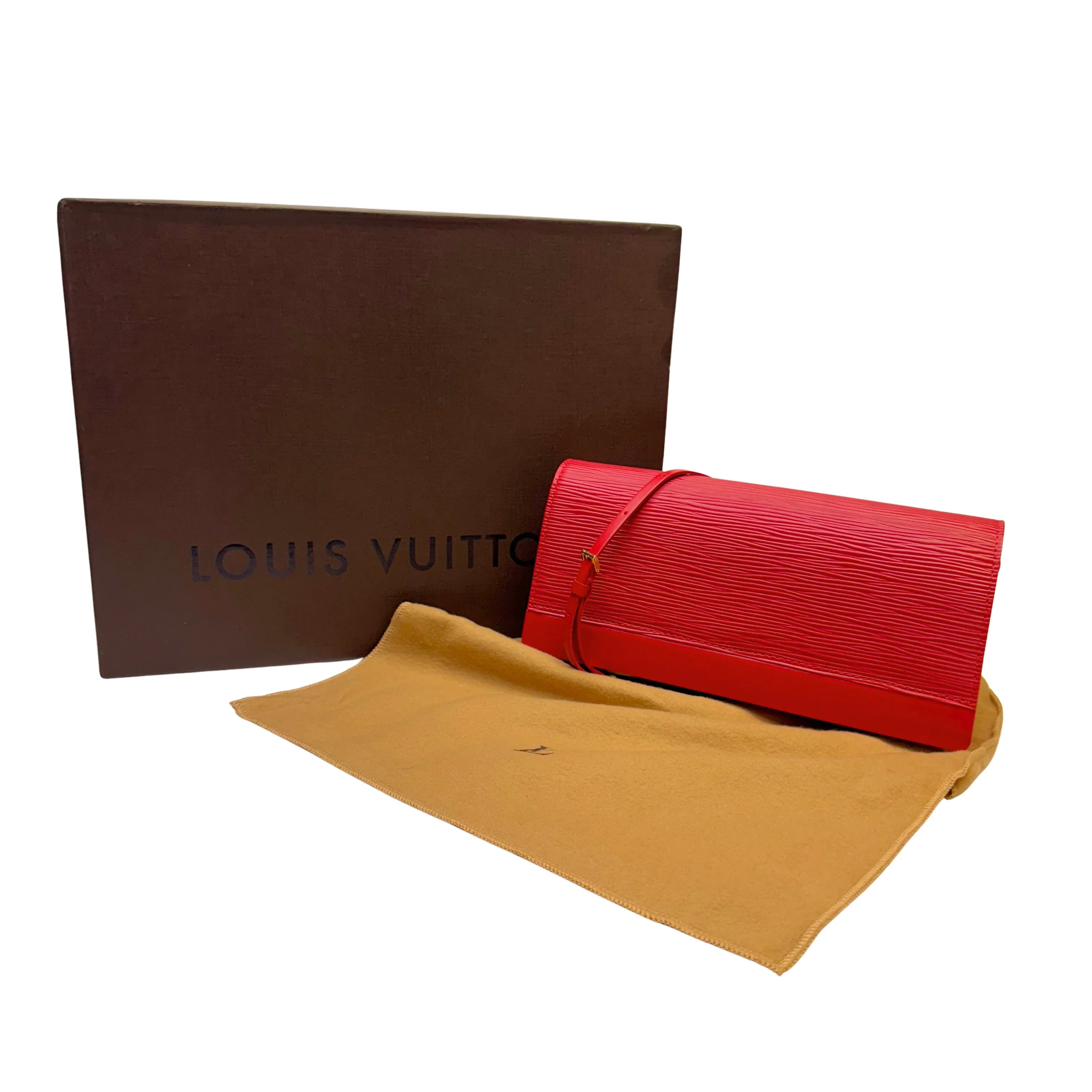 Louis Vuitton Epi Honfleur Castillan Red Shoulder Bag - Lost Designer