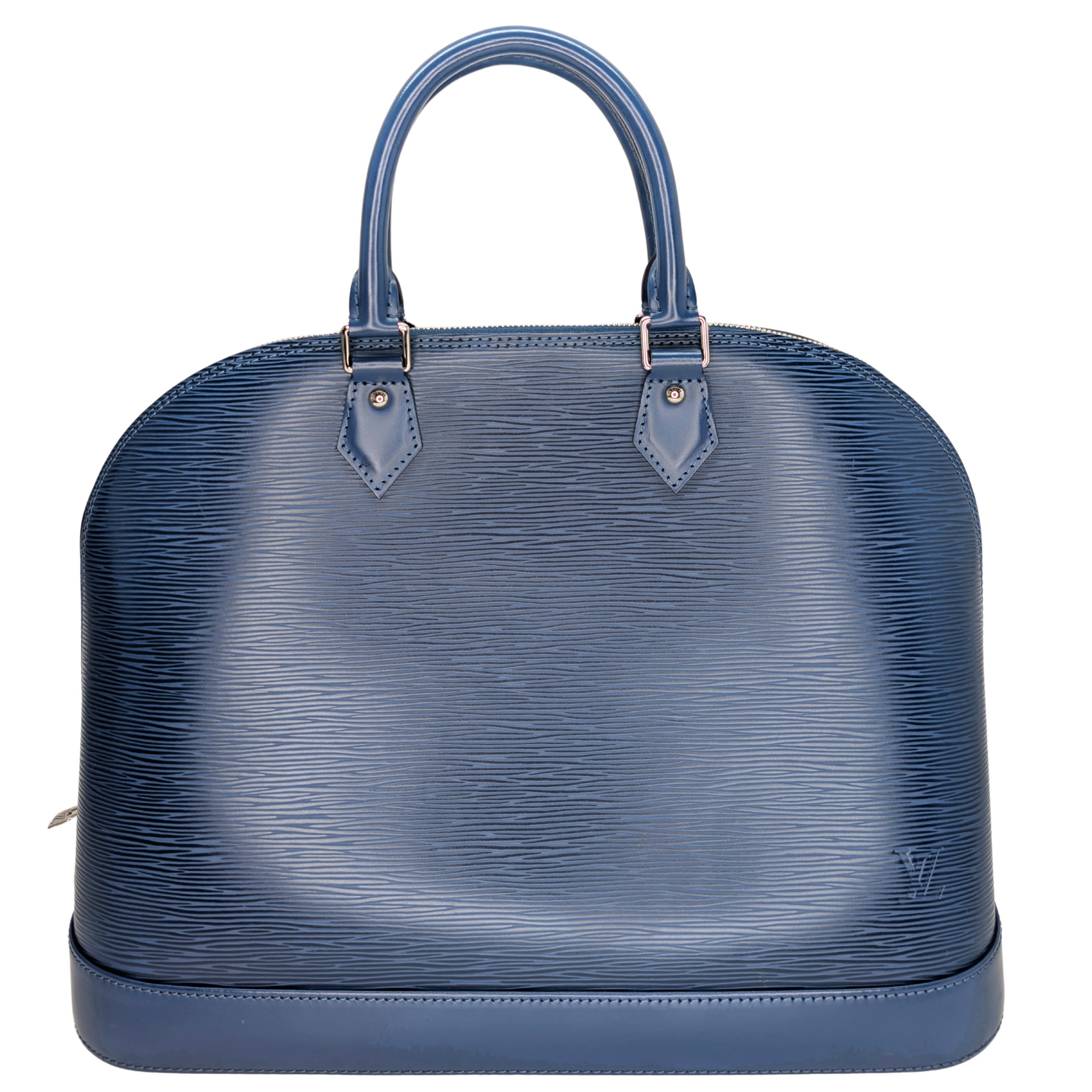 Louis Vuitton Alma GM Epi Leather Bag Navy Blue