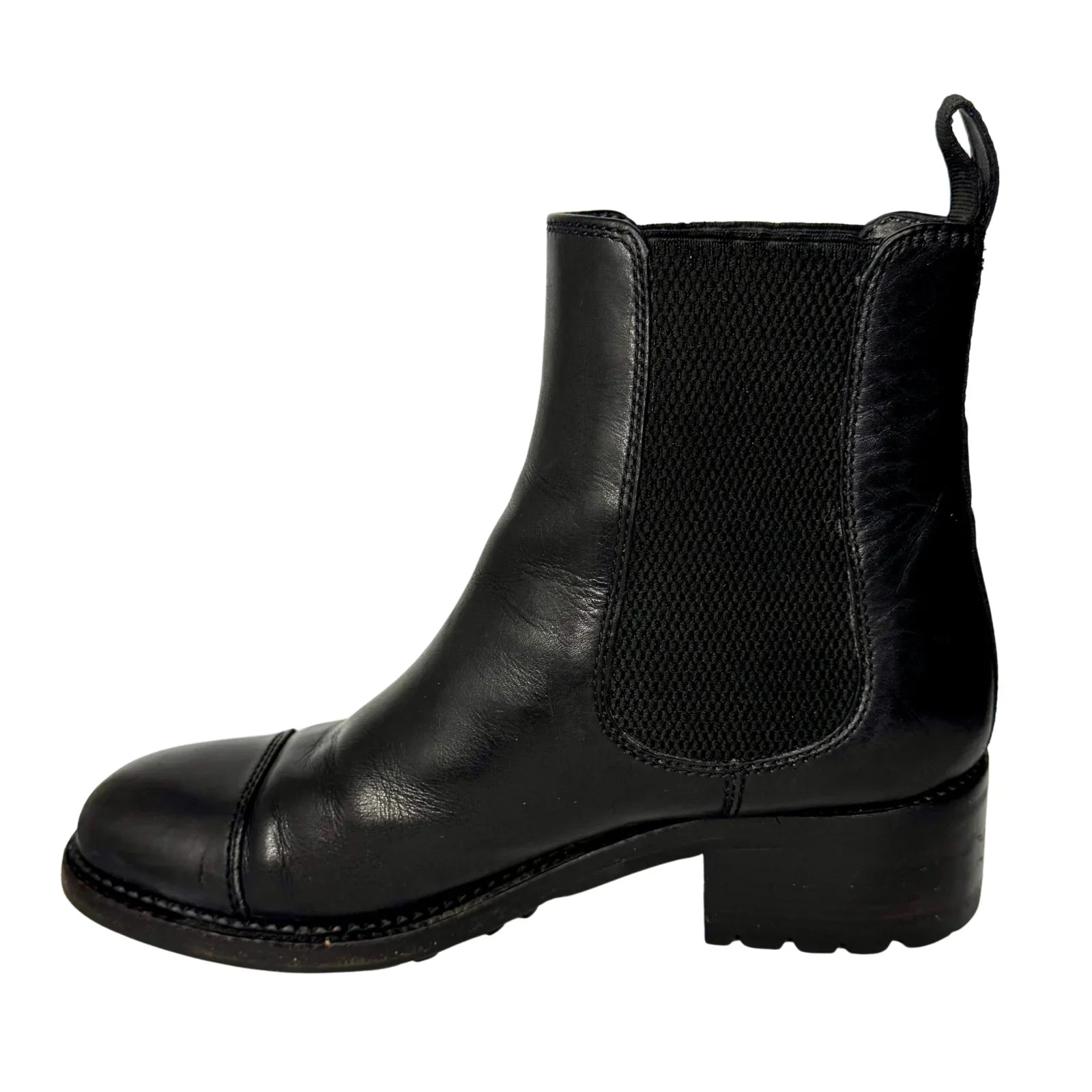 Chanel Black Calfskin Elastic Ankle Boots – Size 36 - Lost Designer