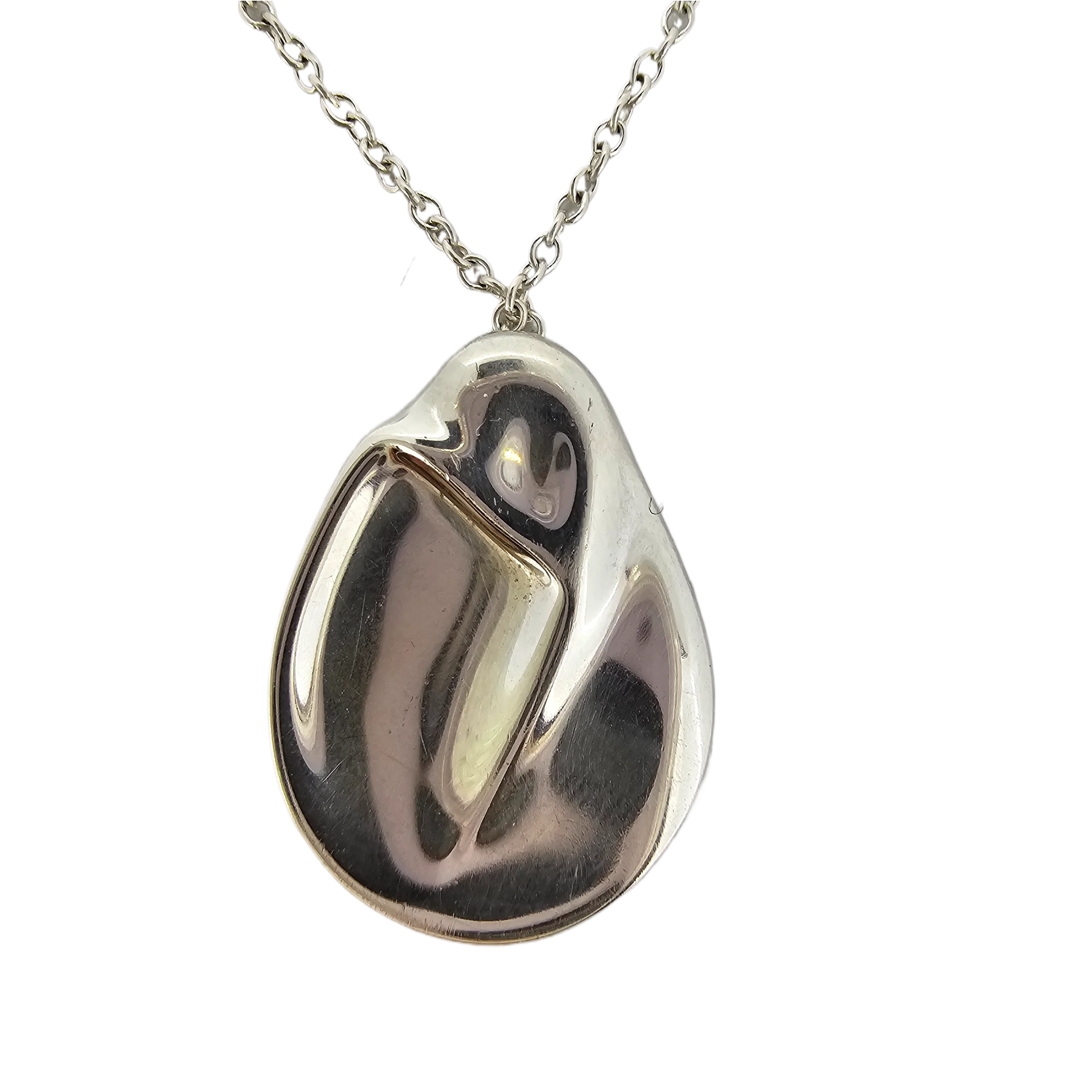 Tiffany & Co Sterling Silver Madonna Pendant Necklace - Lost Designer