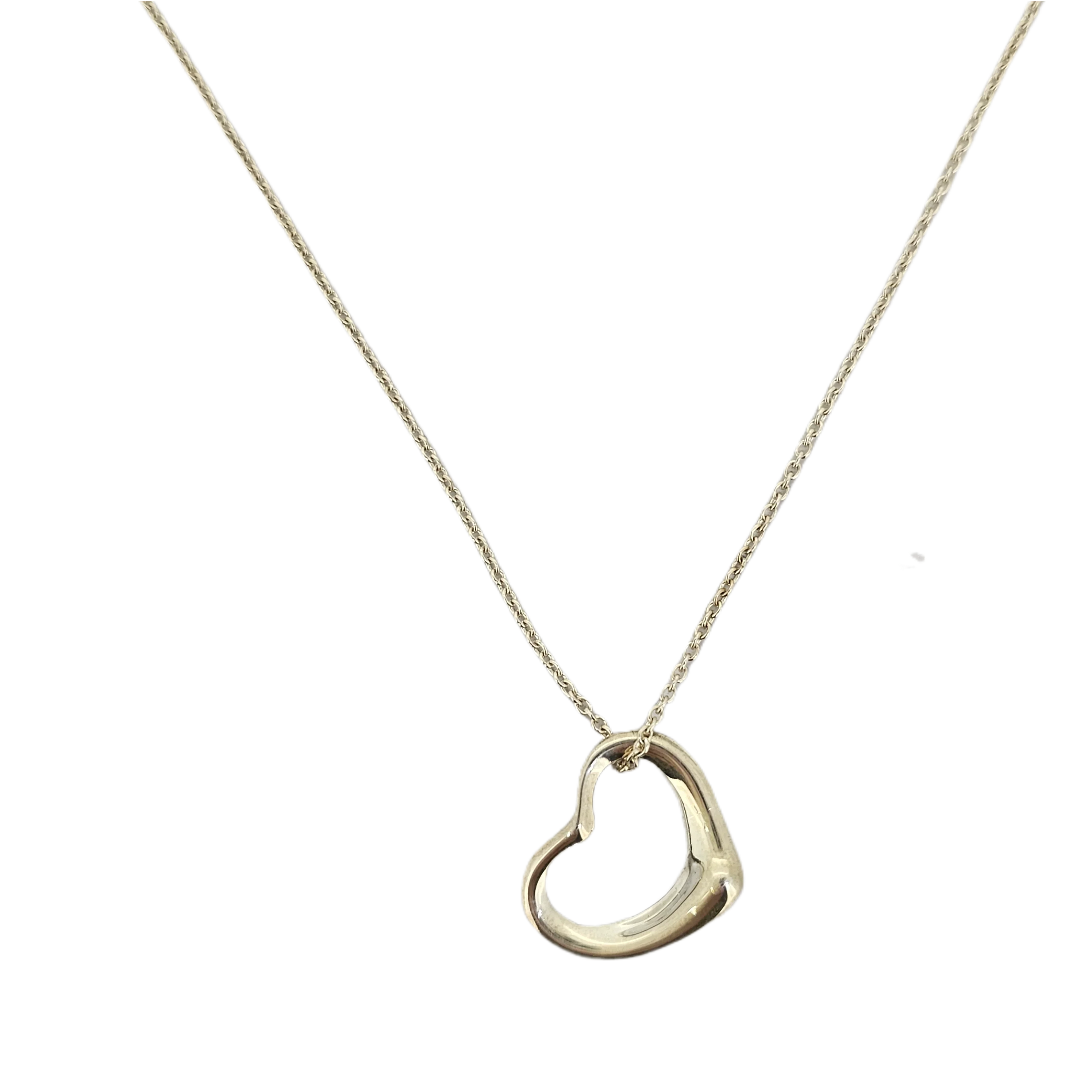 Tiffany & Co Elsa Peretti Small Heart Sterling Silver Necklace - Lost Designer
