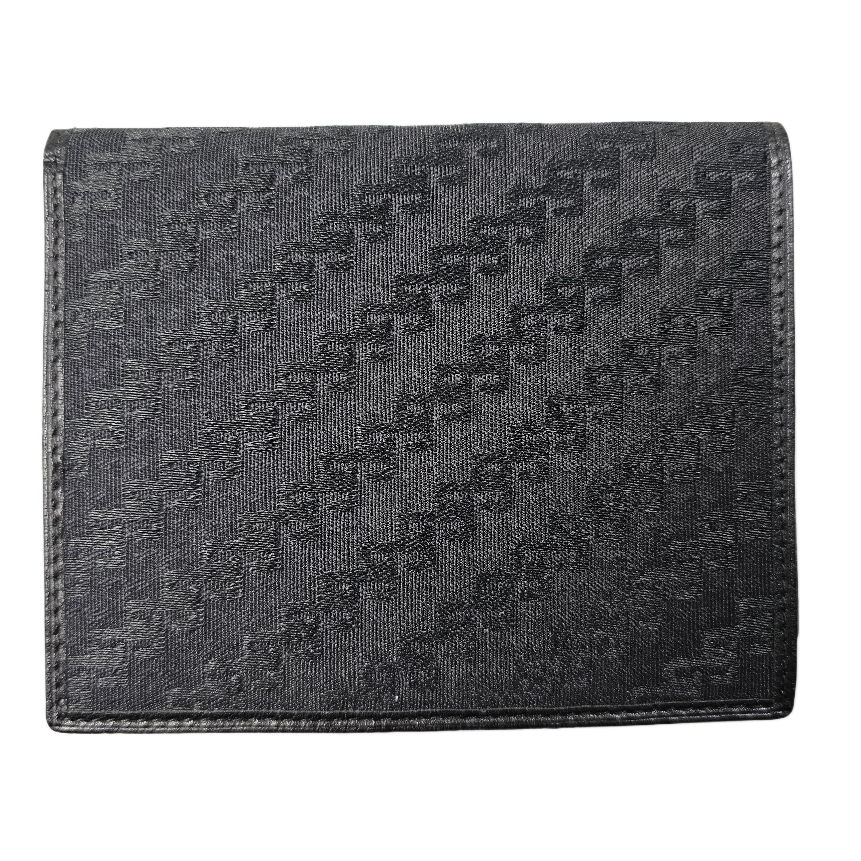 Gucci Black Monogram & Canvas Wallet - Lost Designer
